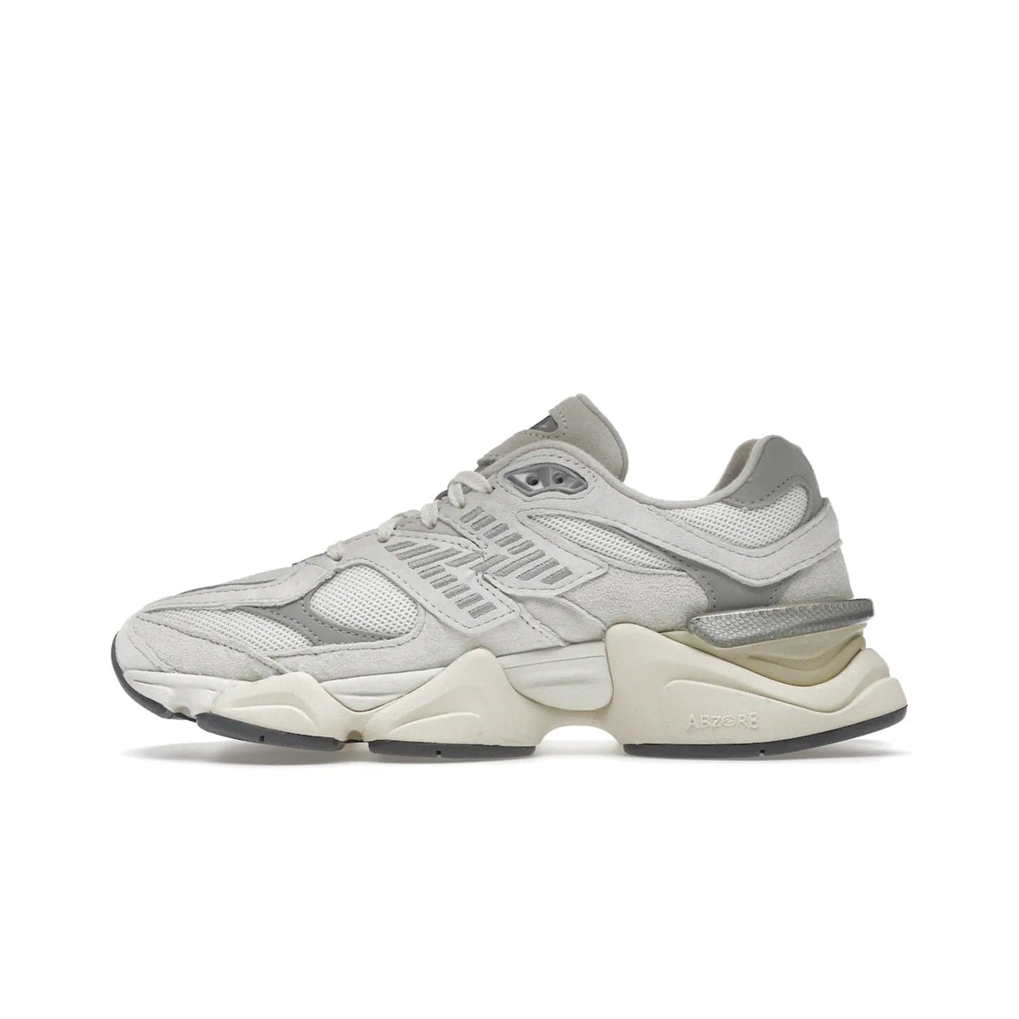 New Balance 9060 Sea Salt White - Image 19 - Only at www.BallersClubKickz.com - Stylish and classic New Balance 9060 Sea Salt White sneaker with premium leather and mesh for all-day comfort. Minimalist look, perfect for any occasion, and Jan 14, 2023 release date. Sleek design, exceptional materials, and timeless style.