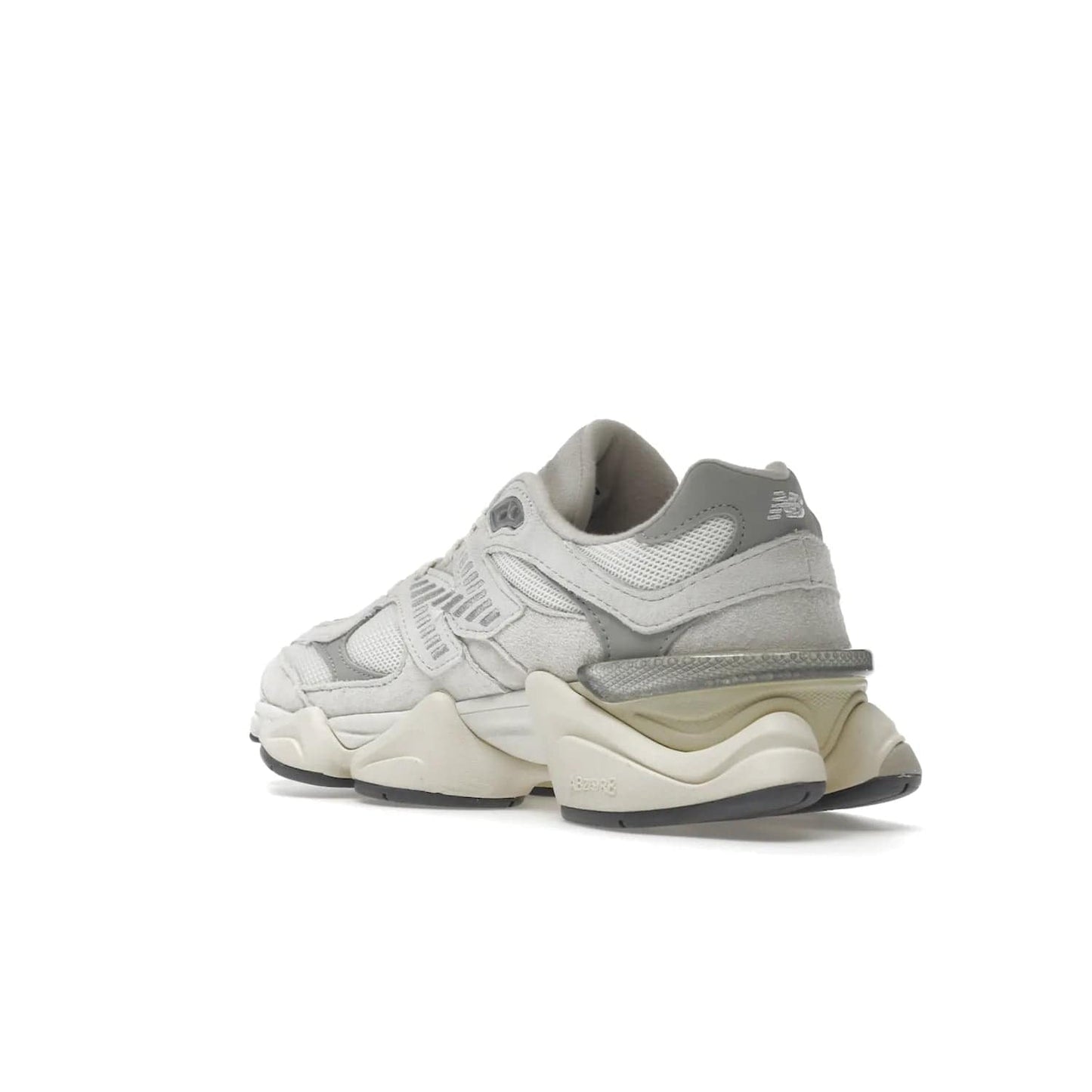New Balance 9060 Sea Salt White - Image 24 - Only at www.BallersClubKickz.com - Stylish and classic New Balance 9060 Sea Salt White sneaker with premium leather and mesh for all-day comfort. Minimalist look, perfect for any occasion, and Jan 14, 2023 release date. Sleek design, exceptional materials, and timeless style.
