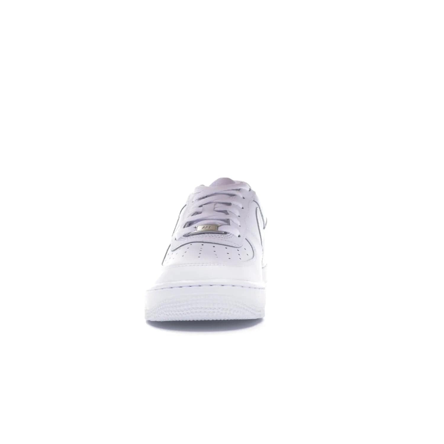 Nike Air Force 1 Low White (GS) - Image 11 - Only at www.BallersClubKickz.com - Grab the Nike Air Force 1 Low White (GS) for your mini-me. Clean all-white upper, modern cushioning & traction. Originally released Jan 2014.