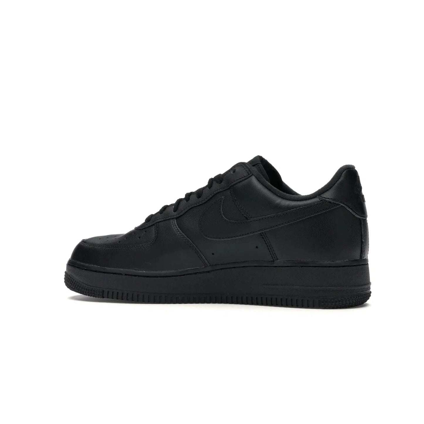 Nike Air Force 1 Low Supreme Black - Image 21 - Only at www.BallersClubKickz.com - Iconic style meets classic black design in the Nike Air Force 1 Low Supreme Black. Featuring a luxe leather upper and red Supreme Box Logo at the heel, these sneakers released in March 2020, and now available.
