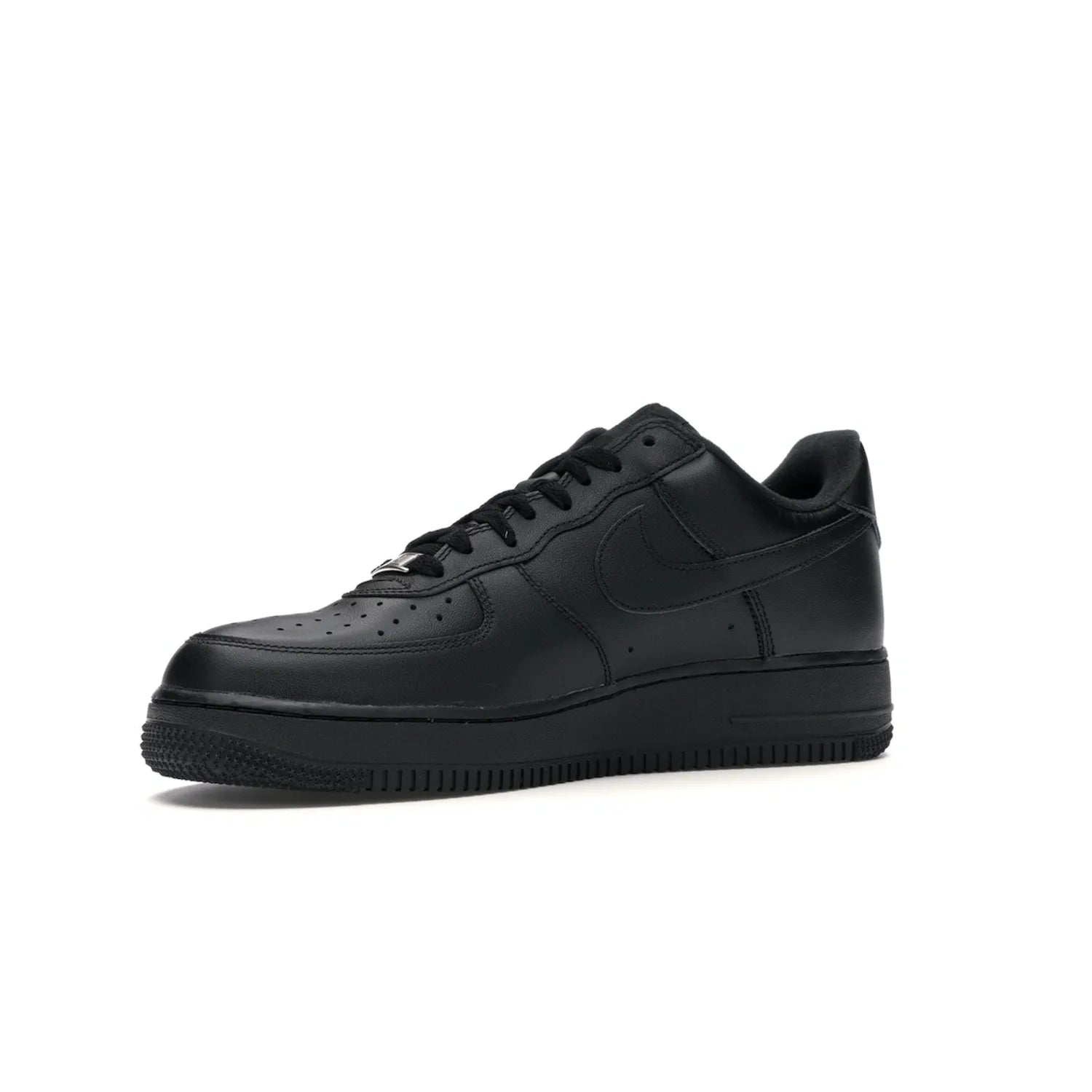 Nike Air Force 1 Low Supreme Black - Image 16 - Only at www.BallersClubKickz.com - Iconic style meets classic black design in the Nike Air Force 1 Low Supreme Black. Featuring a luxe leather upper and red Supreme Box Logo at the heel, these sneakers released in March 2020, and now available.