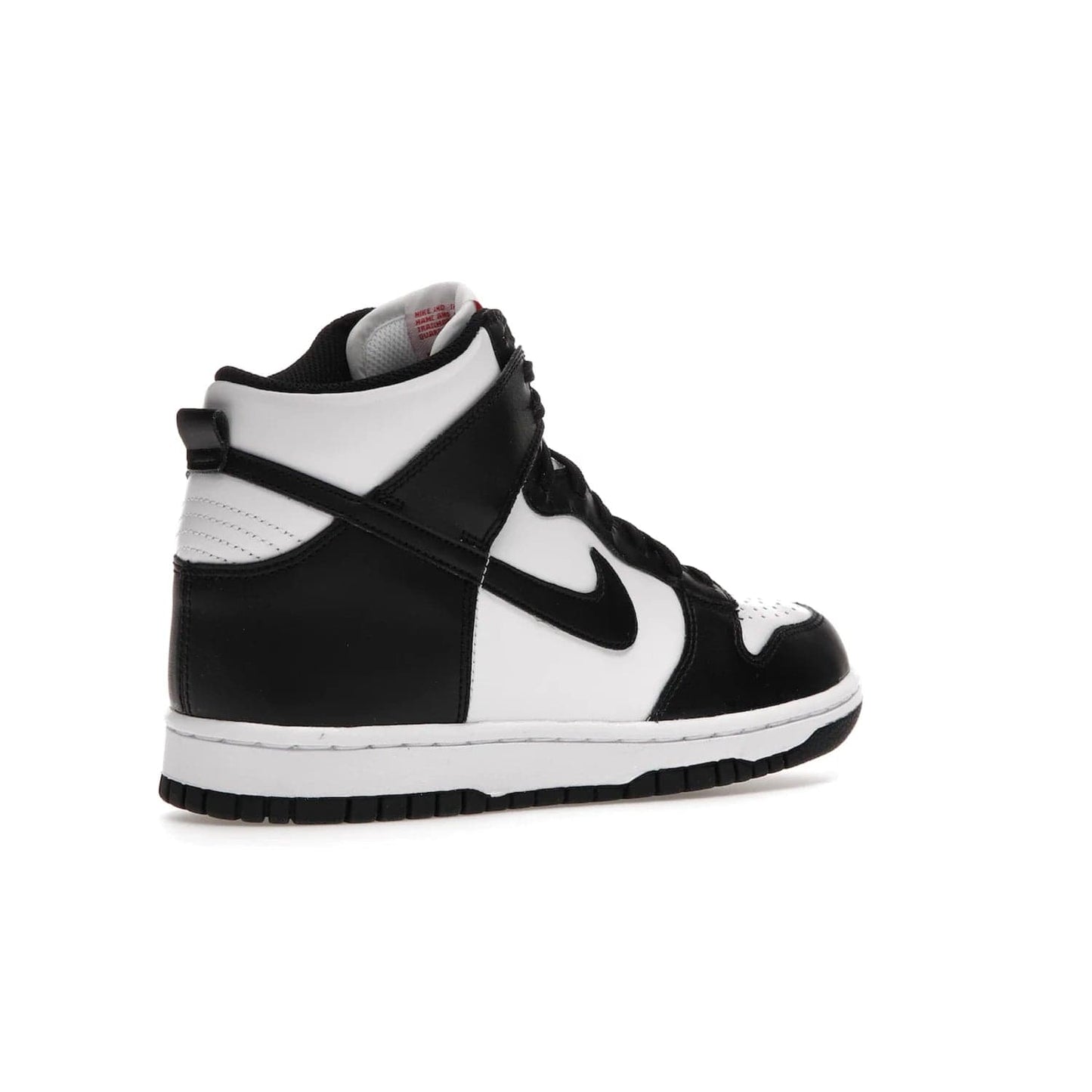 Nike Dunk High Panda (2021) (GS) - Image 33 - Only at www.BallersClubKickz.com - Discover the statement-making Nike Dunk High Panda GS 2021 combining white, black and university red. Crafted with full-grain leather, featuring classic Nike Air Swoosh logo. Available 28/5/2021 at a retail price of $90.