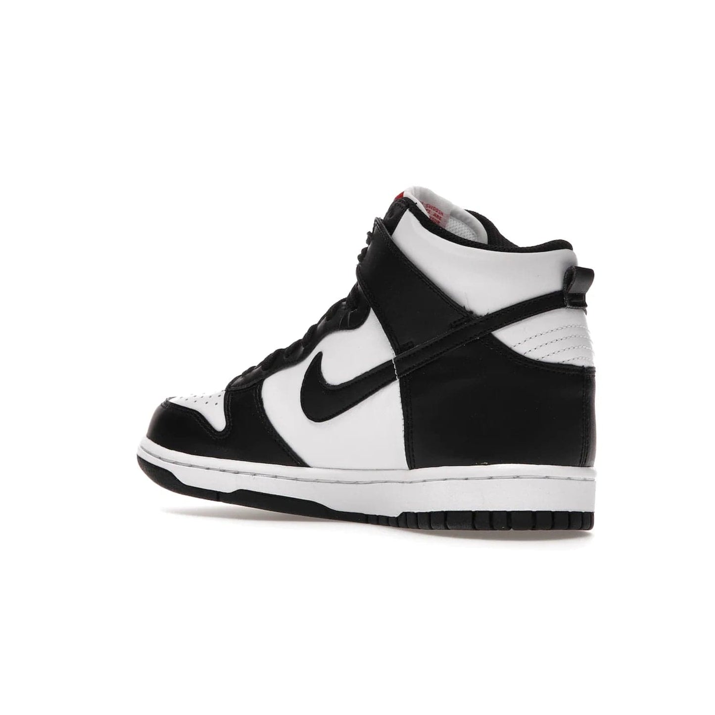Nike Dunk High Panda (2021) (GS) - Image 23 - Only at www.BallersClubKickz.com - Discover the statement-making Nike Dunk High Panda GS 2021 combining white, black and university red. Crafted with full-grain leather, featuring classic Nike Air Swoosh logo. Available 28/5/2021 at a retail price of $90.