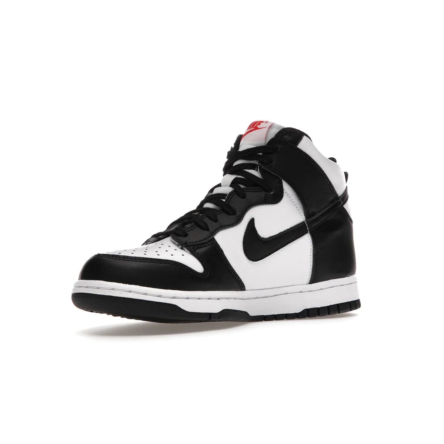 Nike Dunk High Panda (2021) (GS) - Image 15 - Only at www.BallersClubKickz.com - Discover the statement-making Nike Dunk High Panda GS 2021 combining white, black and university red. Crafted with full-grain leather, featuring classic Nike Air Swoosh logo. Available 28/5/2021 at a retail price of $90.