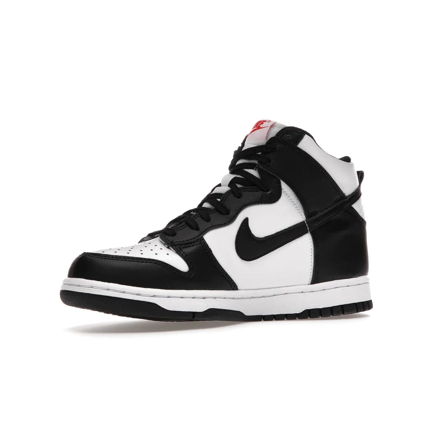 Nike Dunk High Panda (2021) (GS) - Image 16 - Only at www.BallersClubKickz.com - Discover the statement-making Nike Dunk High Panda GS 2021 combining white, black and university red. Crafted with full-grain leather, featuring classic Nike Air Swoosh logo. Available 28/5/2021 at a retail price of $90.