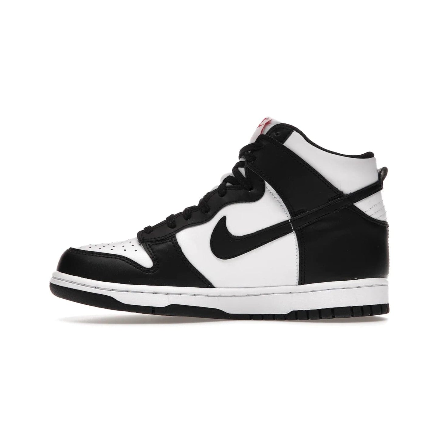 Nike Dunk High Panda (2021) (GS) - Image 19 - Only at www.BallersClubKickz.com - Discover the statement-making Nike Dunk High Panda GS 2021 combining white, black and university red. Crafted with full-grain leather, featuring classic Nike Air Swoosh logo. Available 28/5/2021 at a retail price of $90.