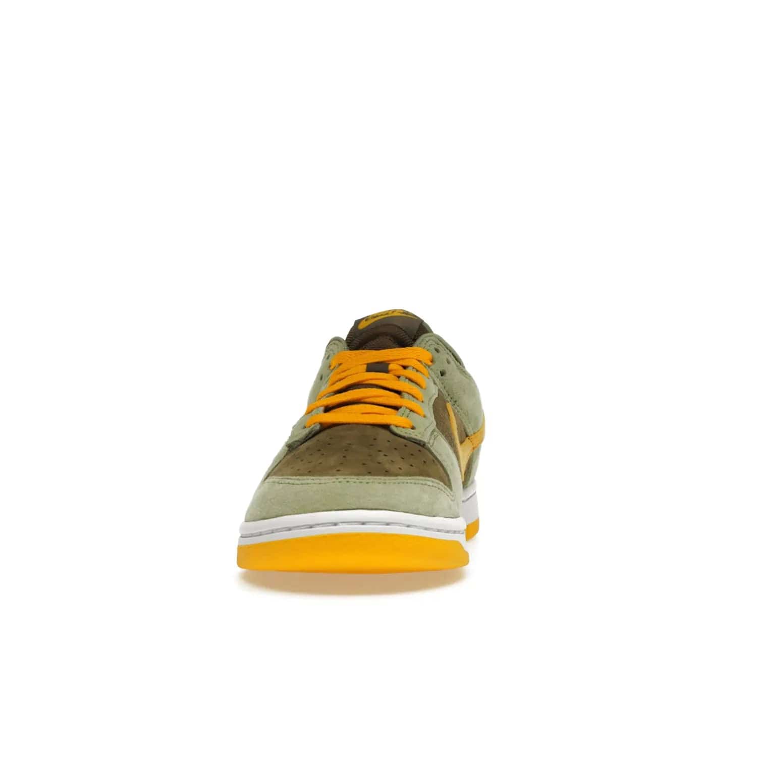 Nike Dunk Low Dusty Olive (2021/2023) - Image 11 - Only at www.BallersClubKickz.com - Nike Dunk Low Dusty Olive brings premium materials and timeless sneaker design to the streets. Pro Gold suede, brown canvas, and Dusty Olive suede upper complete the classic look with a white midsole and Pro Gold outsole. Get the perfect balance of style and comfort with the Nike Dunk Low Dusty Olive.