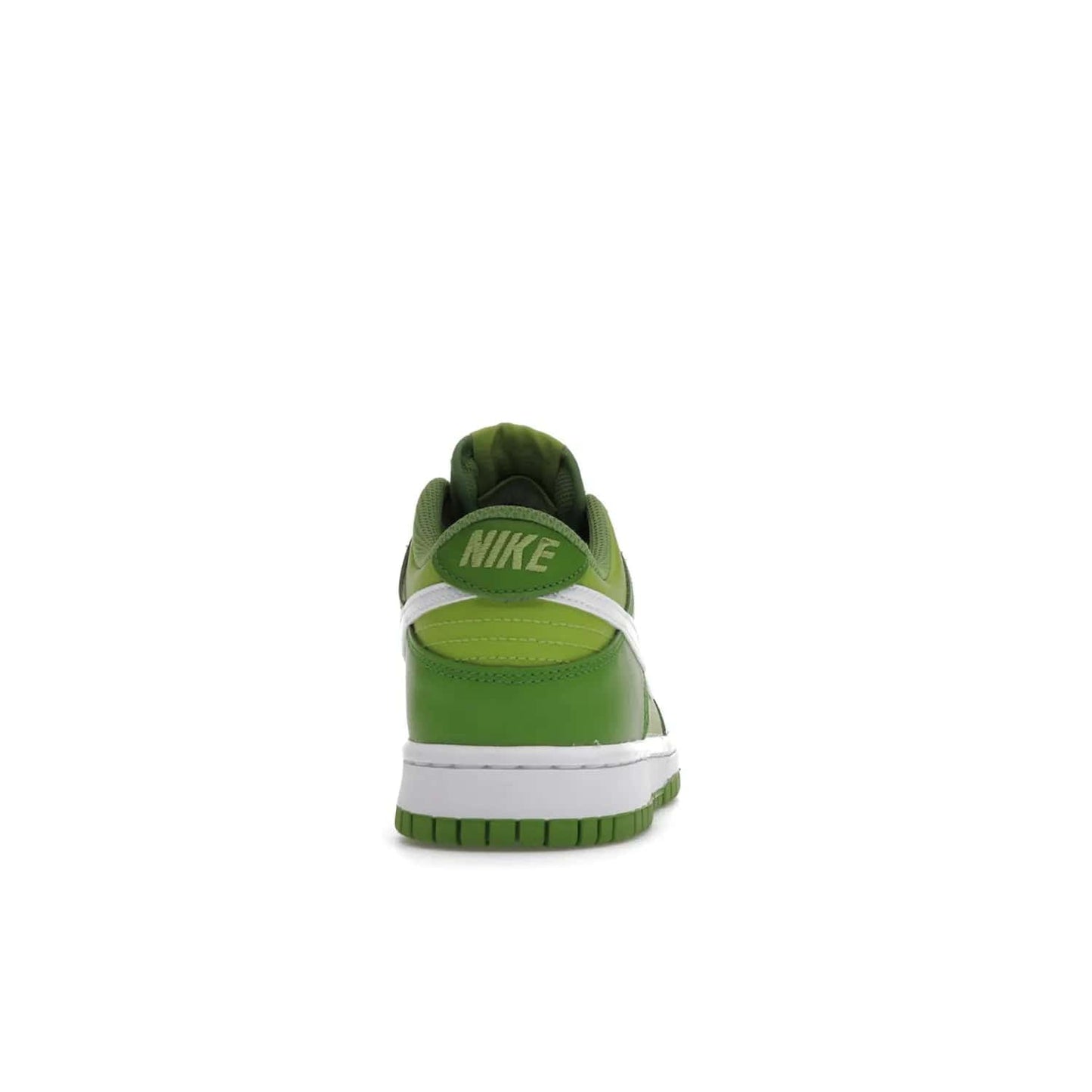 Nike Dunk Low Chlorophyll (GS) - Image 28 - Only at www.BallersClubKickz.com - Grade schoolers release the Nike Dunk Low Chlorophyll (GS) featuring a vivid green leather base with chlorophyll green overlays, plus Nike branding in chlorophyll green. White midsole and outsole complete the design. Released Jan 2022.