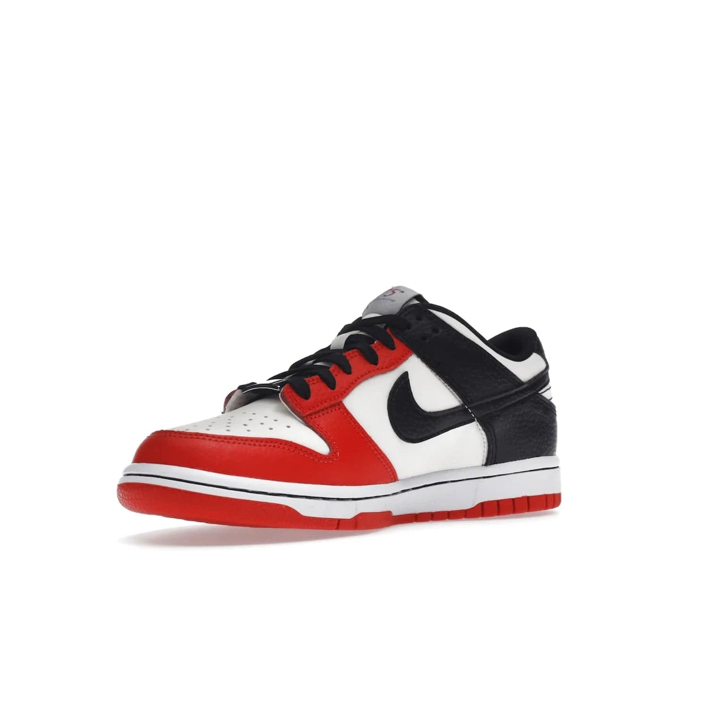 Nike Dunk Low EMB NBA 75th Anniversary Chicago (GS) - Image 15 - Only at www.BallersClubKickz.com - Show your NBAs spirit and get a pair of the Nike Dunk Low EMB NBA 75th Anniversary Chicago GS. Featuring velvety leather and diamond-etched lace dubraes, these shoes are sure to make a statement. Released in October 2021.