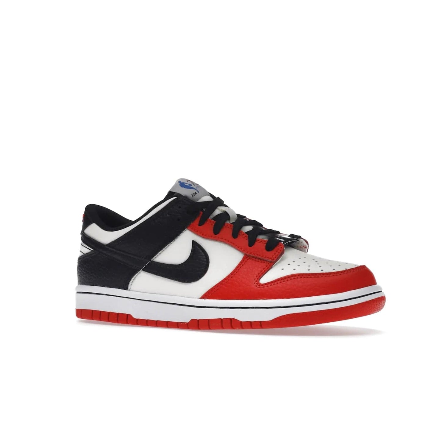 Nike Dunk Low EMB NBA 75th Anniversary Chicago (GS) - Image 4 - Only at www.BallersClubKickz.com - Show your NBAs spirit and get a pair of the Nike Dunk Low EMB NBA 75th Anniversary Chicago GS. Featuring velvety leather and diamond-etched lace dubraes, these shoes are sure to make a statement. Released in October 2021.