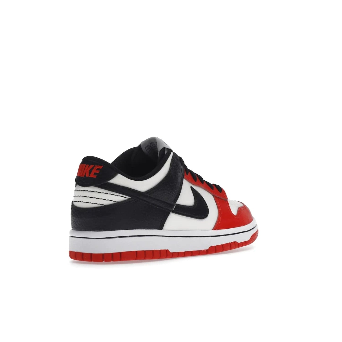 Nike Dunk Low EMB NBA 75th Anniversary Chicago (GS) - Image 32 - Only at www.BallersClubKickz.com - Show your NBAs spirit and get a pair of the Nike Dunk Low EMB NBA 75th Anniversary Chicago GS. Featuring velvety leather and diamond-etched lace dubraes, these shoes are sure to make a statement. Released in October 2021.