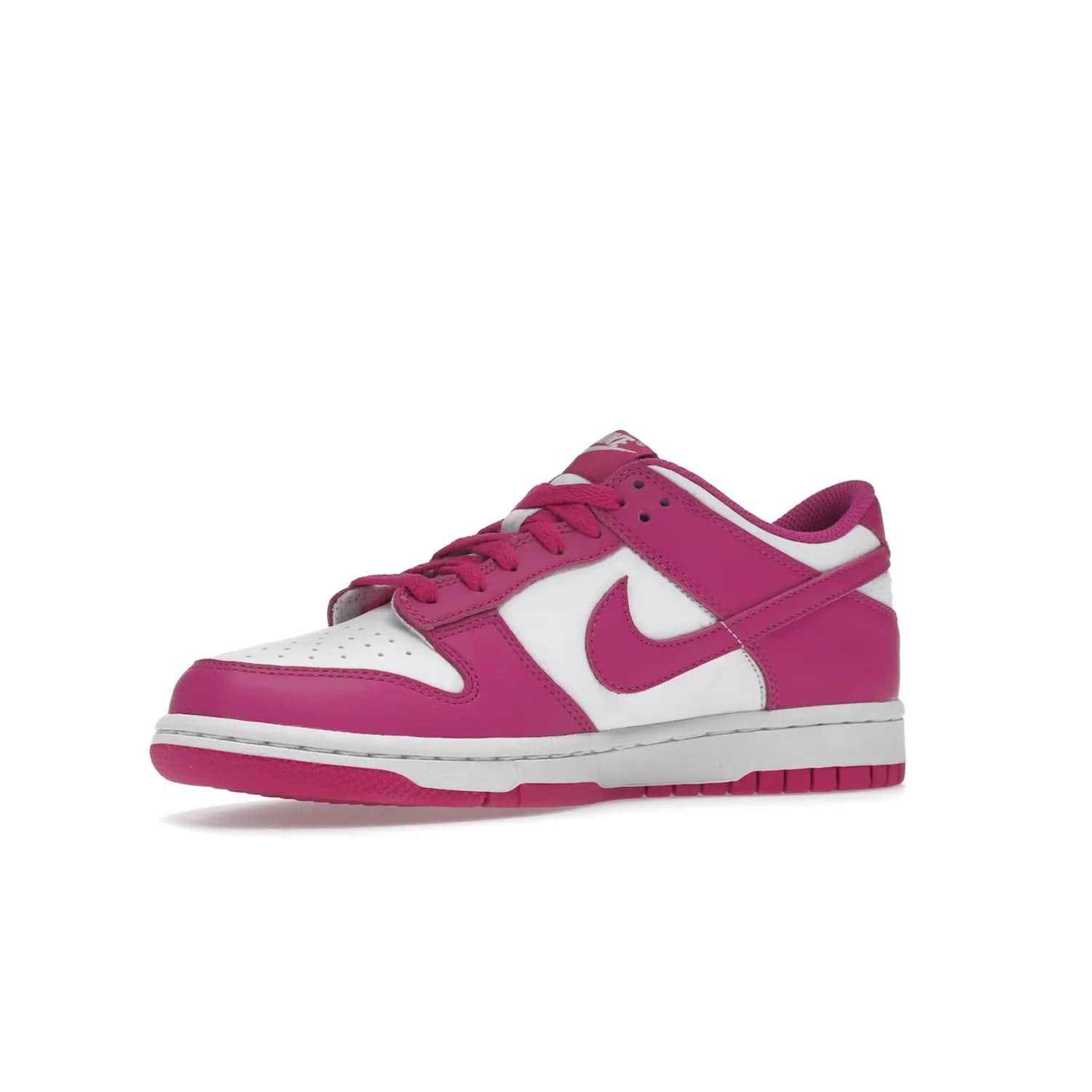 Nike Dunk Low Active Fuchsia (GS) - Image 16 - Only at www.BallersClubKickz.com - The Nike Dunk Low Active Fuchsia (GS) features a classic Dunk Low silhouette and vibrant fuchsia accents. Perfect for kids who love style. Available March 1st 2023.