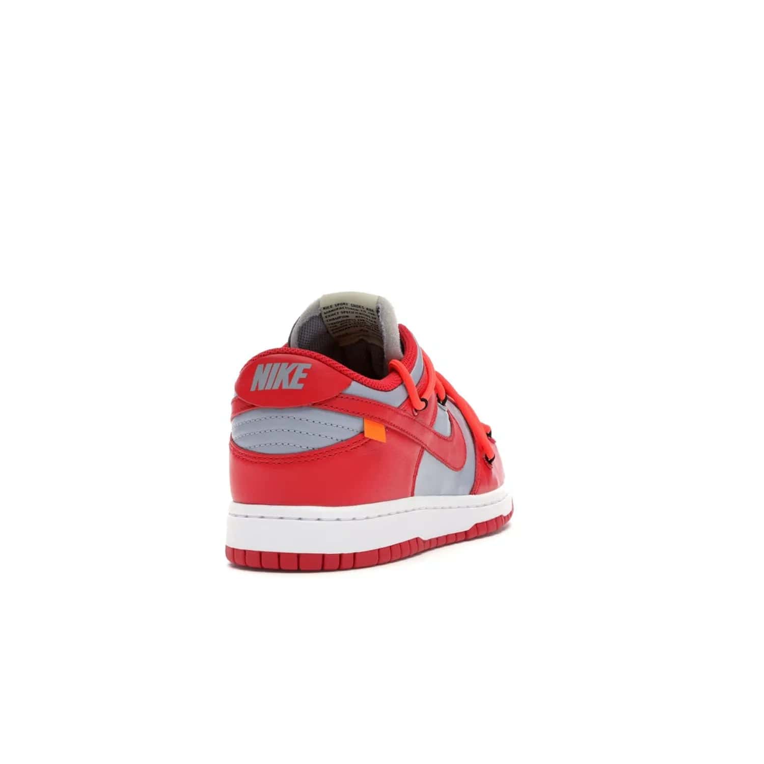 Nike Dunk Low Off-White University Red - Image 30 - Only at www.BallersClubKickz.com - The Nike Dunk Low Off-White University Red offers tribute to classic Nike Basketball silhouettes. Features include wolf grey leather, university red overlays, zip-ties, and Off-White text. Perfect for any sneaker fan, these stylish sneakers released in December of 2019.