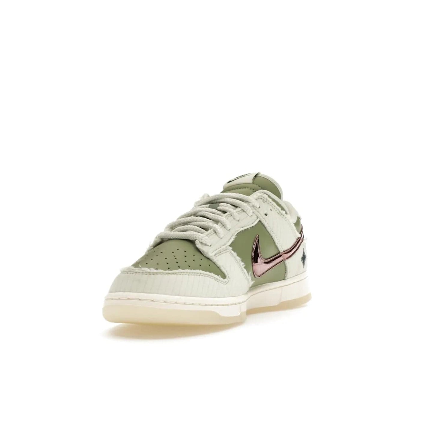 Nike Dunk Low Retro PRM Kyler Murray Be 1 of One - Image 13 - Only at www.BallersClubKickz.com - Introducing the Nike Dunk Low Retro PRM Kyler Murray "Be 1 of One"! A Sea Glass upper with Sail and Oil Green accents, finished with Rose Gold accents. Drop date: November 10th.