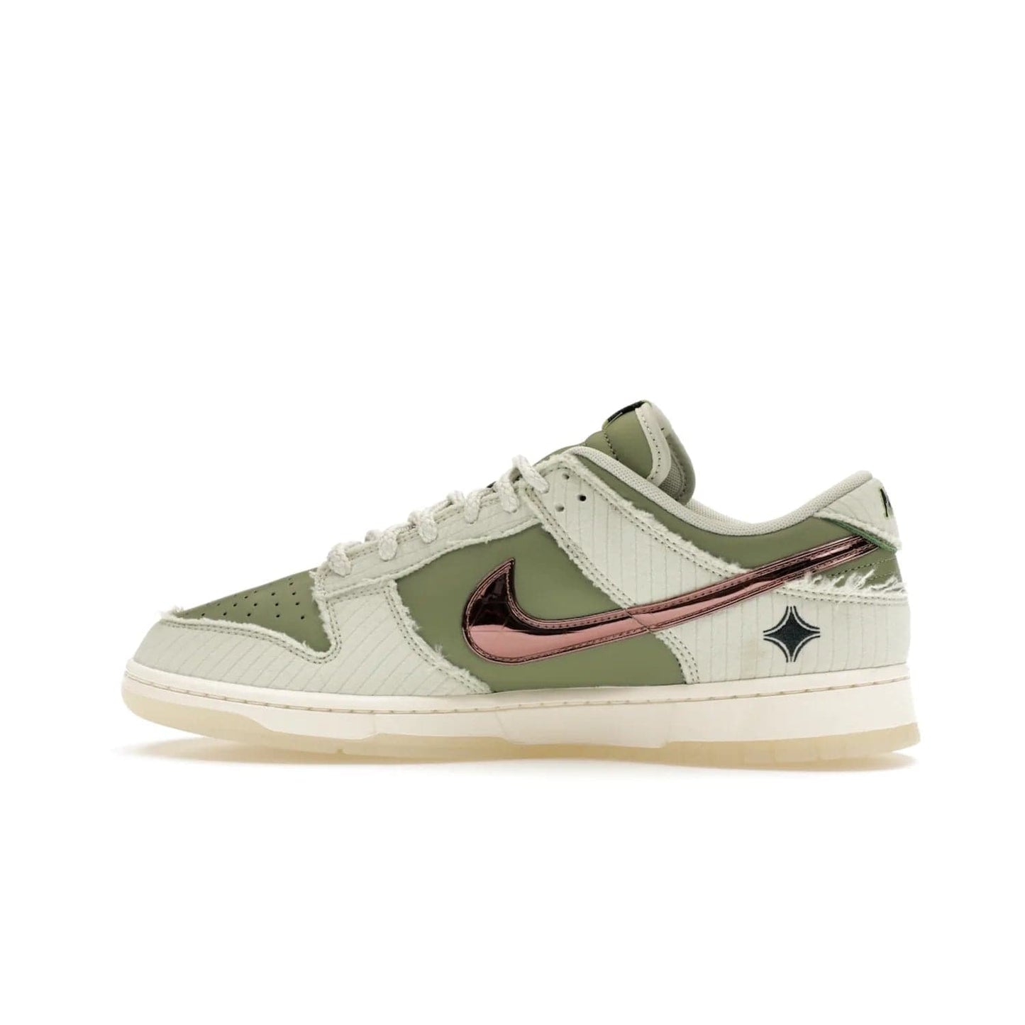 Nike Dunk Low Retro PRM Kyler Murray Be 1 of One - Image 20 - Only at www.BallersClubKickz.com - Introducing the Nike Dunk Low Retro PRM Kyler Murray "Be 1 of One"! A Sea Glass upper with Sail and Oil Green accents, finished with Rose Gold accents. Drop date: November 10th.