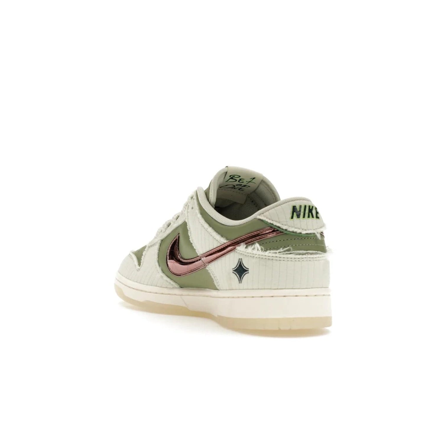 Nike Dunk Low Retro PRM Kyler Murray Be 1 of One - Image 25 - Only at www.BallersClubKickz.com - Introducing the Nike Dunk Low Retro PRM Kyler Murray "Be 1 of One"! A Sea Glass upper with Sail and Oil Green accents, finished with Rose Gold accents. Drop date: November 10th.