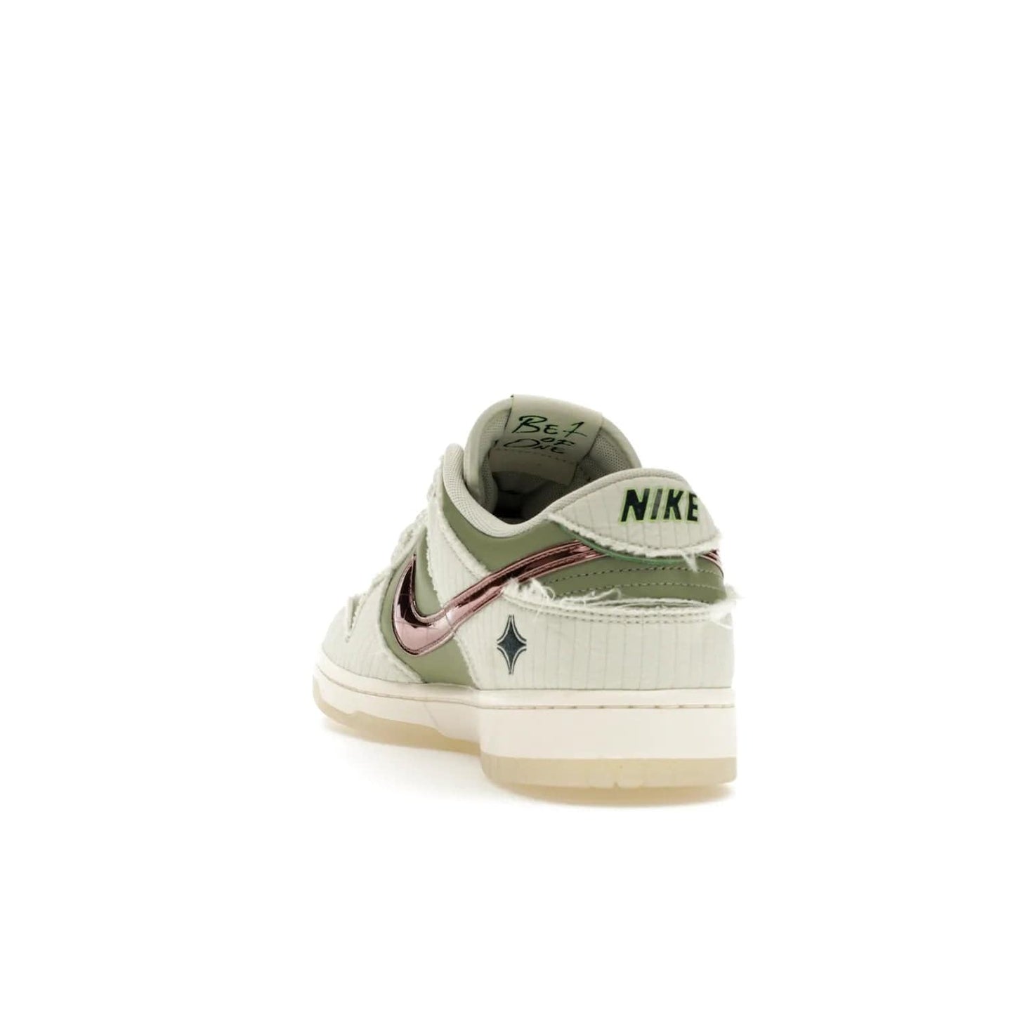 Nike Dunk Low Retro PRM Kyler Murray Be 1 of One - Image 26 - Only at www.BallersClubKickz.com - Introducing the Nike Dunk Low Retro PRM Kyler Murray "Be 1 of One"! A Sea Glass upper with Sail and Oil Green accents, finished with Rose Gold accents. Drop date: November 10th.