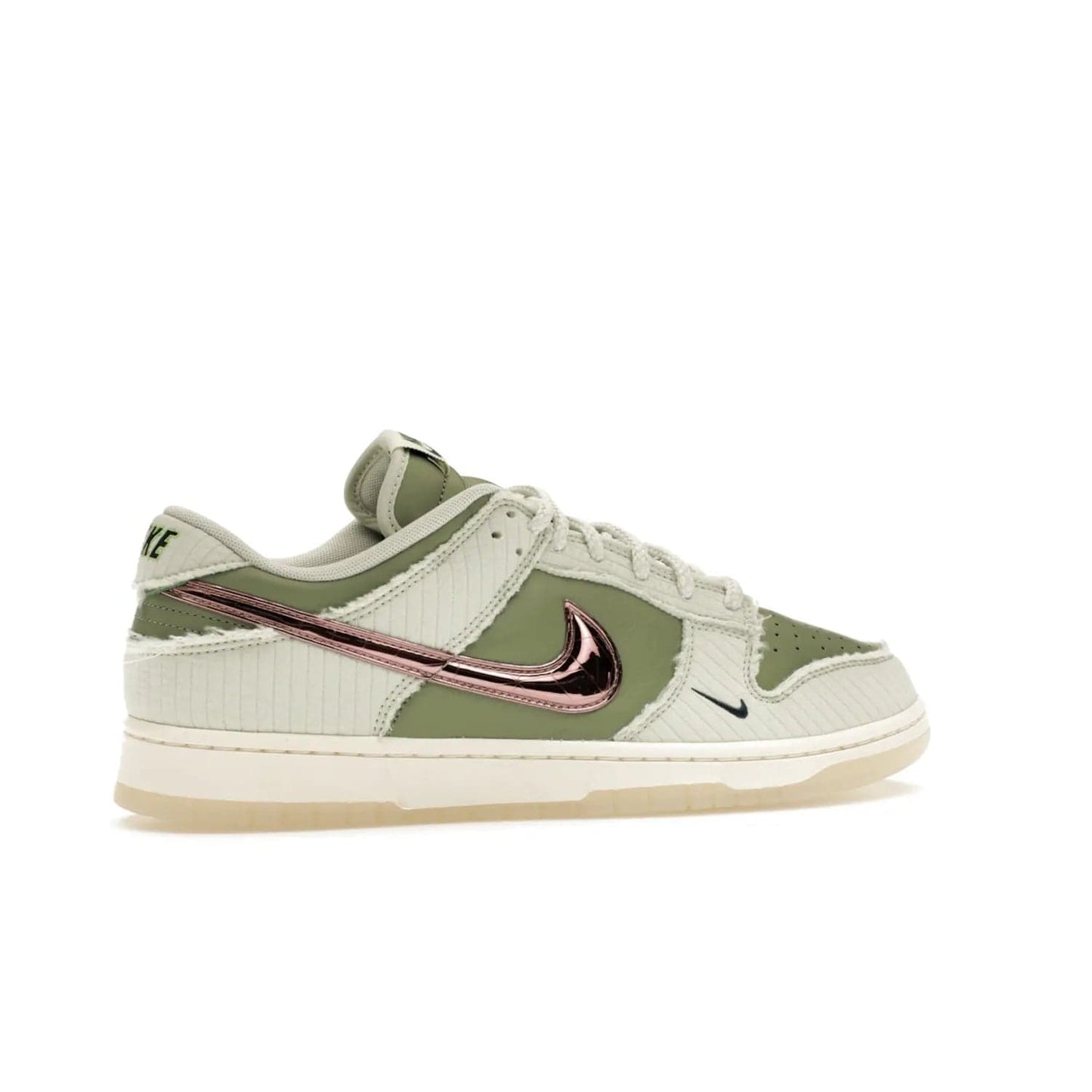 Nike Dunk Low Retro PRM Kyler Murray Be 1 of One - Image 35 - Only at www.BallersClubKickz.com - Introducing the Nike Dunk Low Retro PRM Kyler Murray "Be 1 of One"! A Sea Glass upper with Sail and Oil Green accents, finished with Rose Gold accents. Drop date: November 10th.