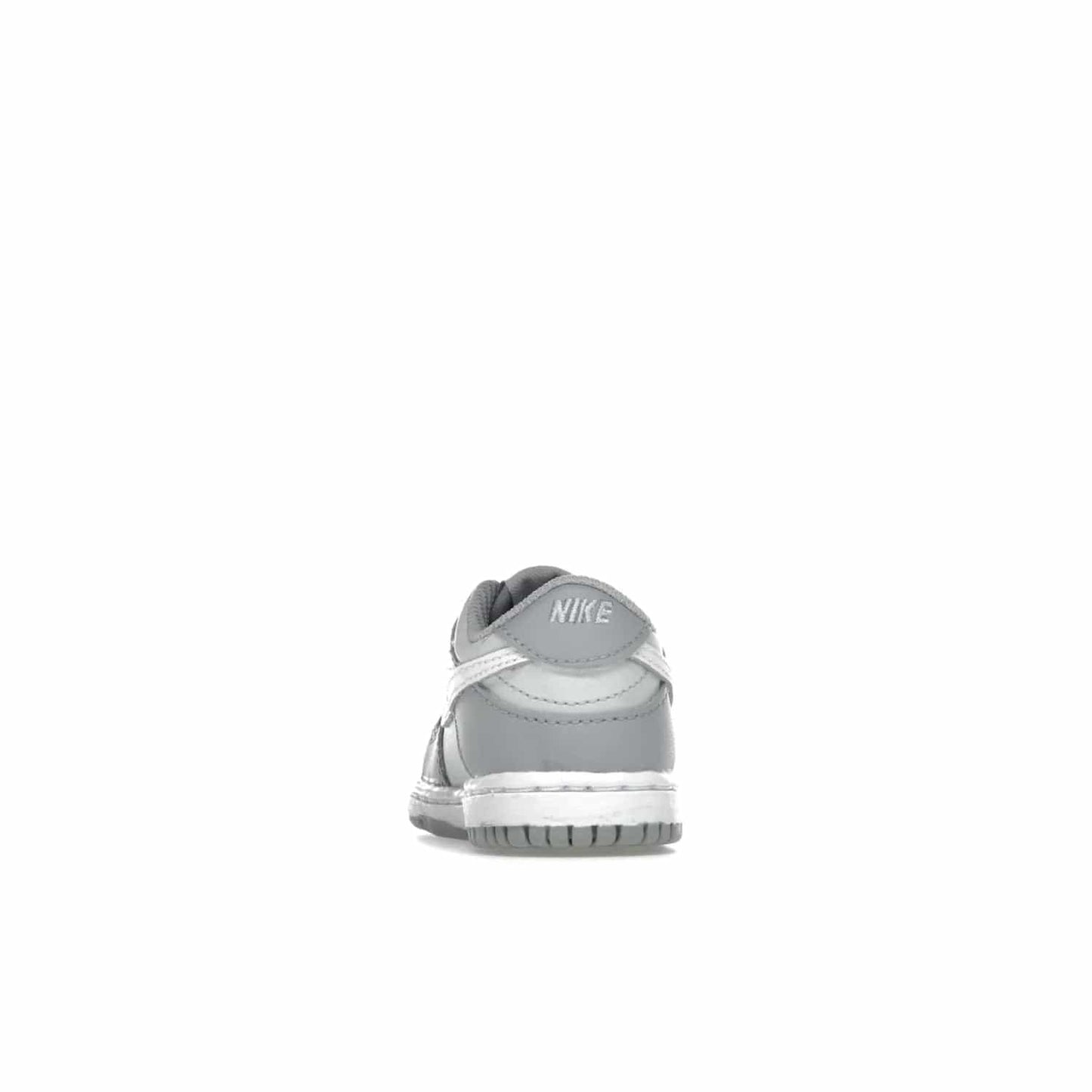 Nike Dunk Low Two-Toned Grey (TD) - Image 27 - Only at www.BallersClubKickz.com - Clean and sharp Nike Dunk Low Two-Toned Grey (TD) release on March 1, 2022. Pure Platinum and White-Wolf Grey design with extra-cushioned midsole for optimal comfort and style.