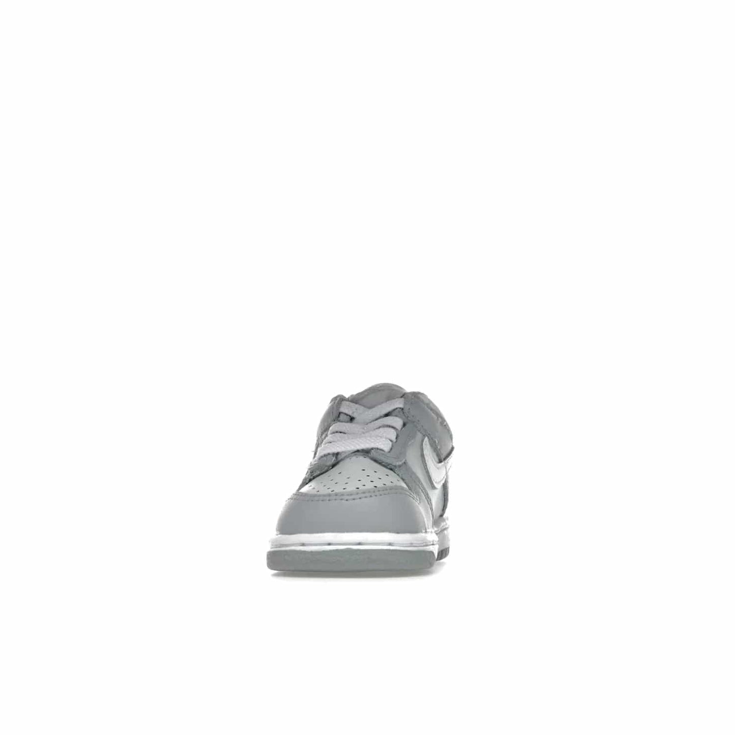 Nike Dunk Low Two-Toned Grey (TD) - Image 11 - Only at www.BallersClubKickz.com - Clean and sharp Nike Dunk Low Two-Toned Grey (TD) release on March 1, 2022. Pure Platinum and White-Wolf Grey design with extra-cushioned midsole for optimal comfort and style.