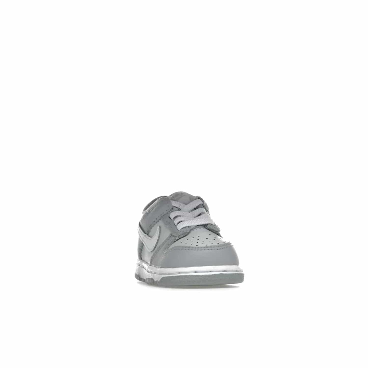 Nike Dunk Low Two-Toned Grey (TD) - Image 8 - Only at www.BallersClubKickz.com - Clean and sharp Nike Dunk Low Two-Toned Grey (TD) release on March 1, 2022. Pure Platinum and White-Wolf Grey design with extra-cushioned midsole for optimal comfort and style.