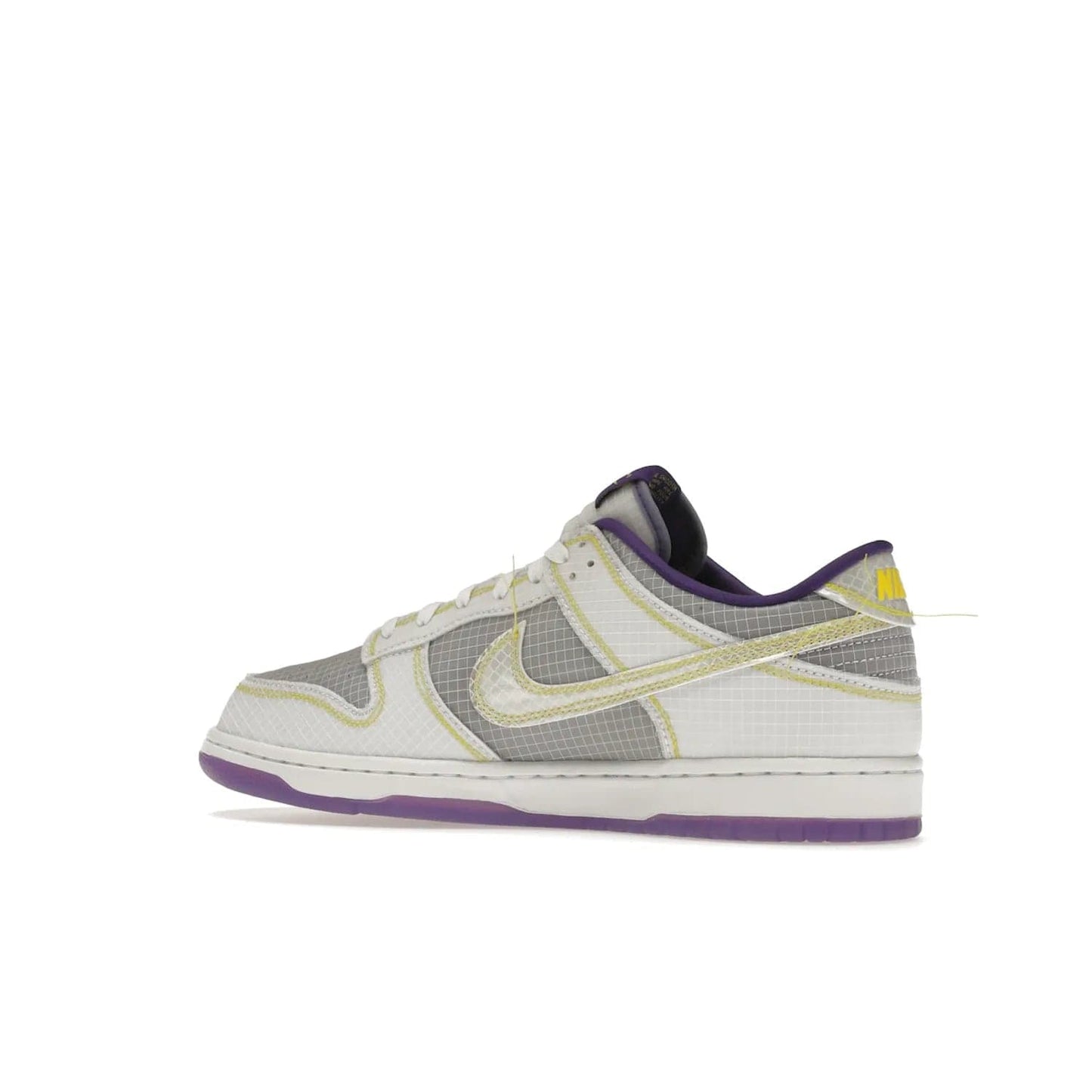 Nike Dunk Low Union Passport Pack Court Purple - Image 22 - Only at www.BallersClubKickz.com - Nike Dunk Low Union LA Passport Pack Court Purple features Court Purple and white smooth leather construction and Union LA Frontman logo on the heel. Releasing in April of 2022, this iconic shoe will make a splash in the streetwear world.
