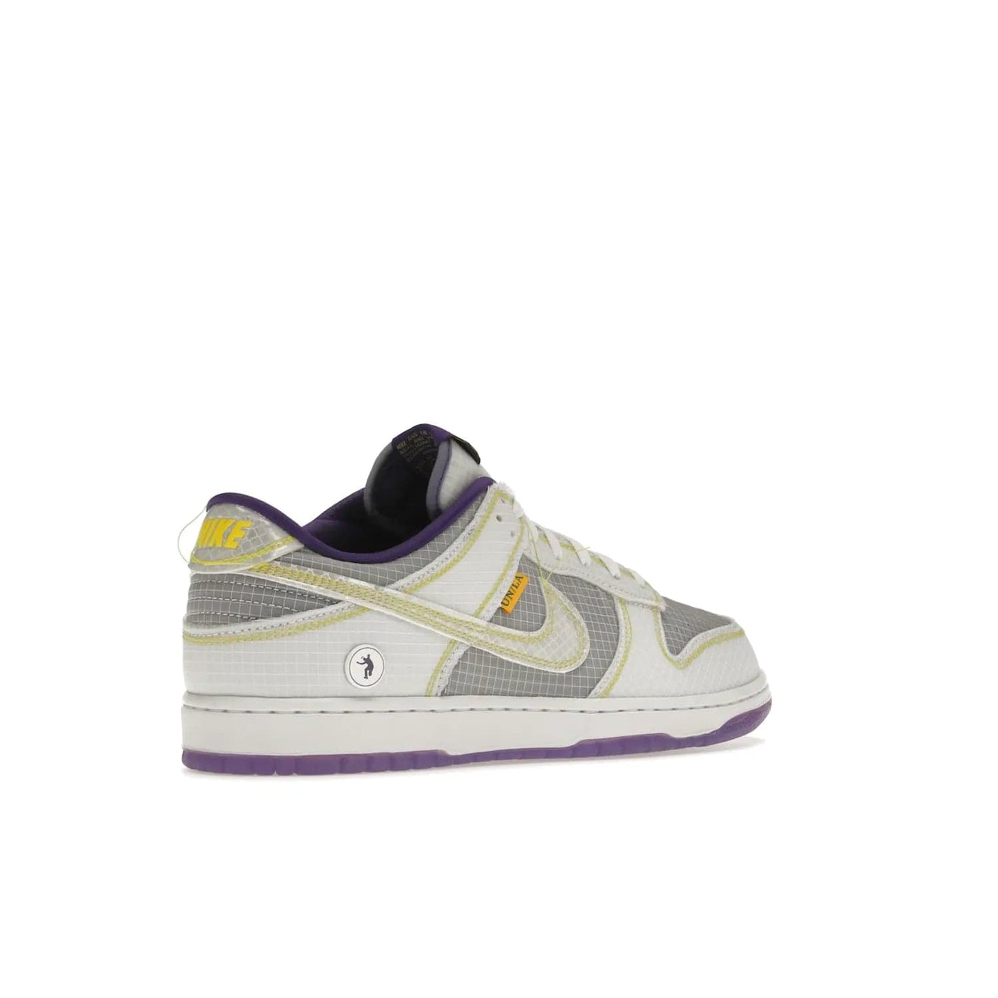 Nike Dunk Low Union Passport Pack Court Purple - Image 33 - Only at www.BallersClubKickz.com - Nike Dunk Low Union LA Passport Pack Court Purple features Court Purple and white smooth leather construction and Union LA Frontman logo on the heel. Releasing in April of 2022, this iconic shoe will make a splash in the streetwear world.