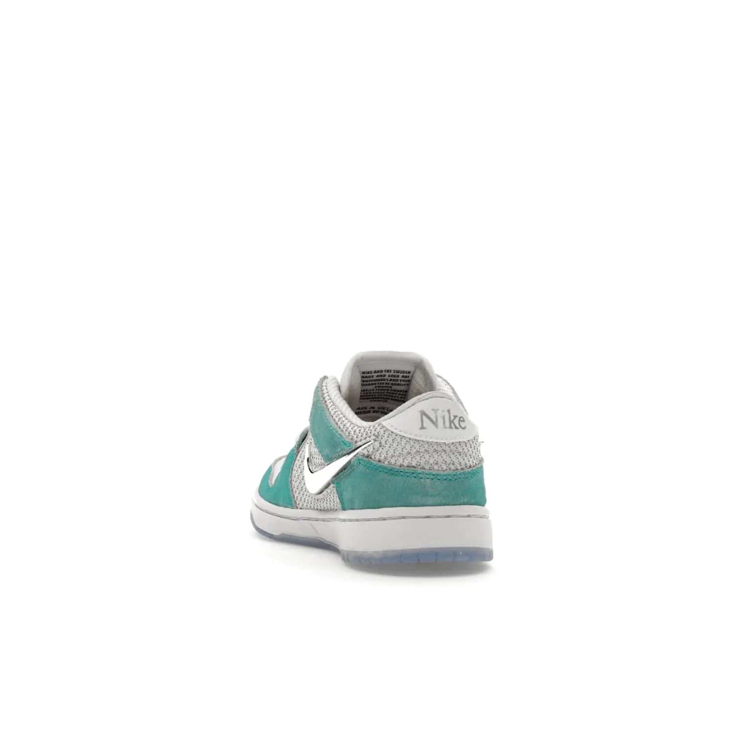 Nike SB Dunk Low April Skateboards (PS) - Image 26 - Only at www.BallersClubKickz.com - Introducing the Nike SB Dunk Low April Skateboards (PS)! Turbo Green upper and midsole with Metallic Silver accents for a stylish look. Don't miss your chance to grab a pair on its release date of November 27th, 2023.