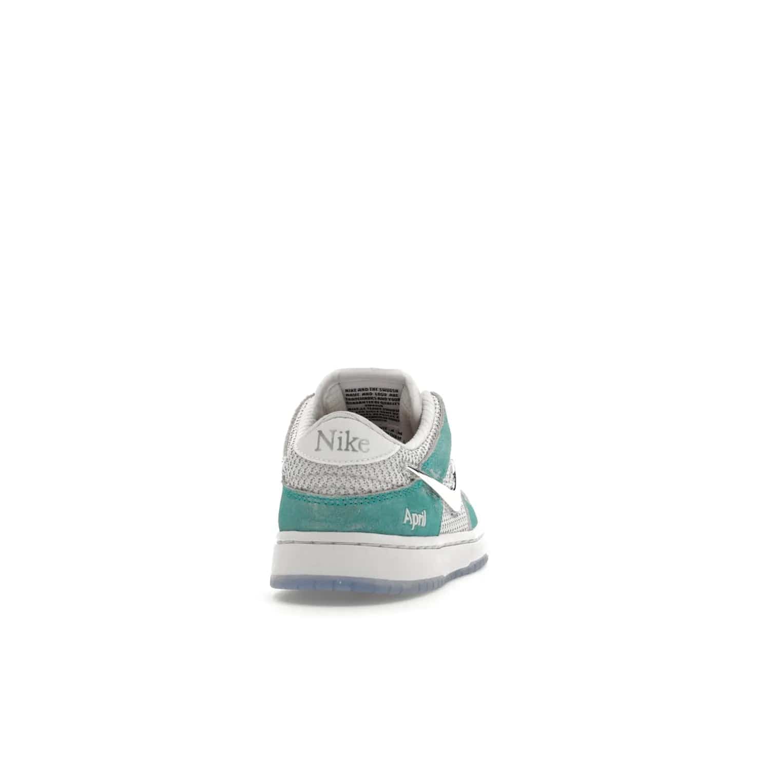 Nike SB Dunk Low April Skateboards (PS) - Image 29 - Only at www.BallersClubKickz.com - Introducing the Nike SB Dunk Low April Skateboards (PS)! Turbo Green upper and midsole with Metallic Silver accents for a stylish look. Don't miss your chance to grab a pair on its release date of November 27th, 2023.
