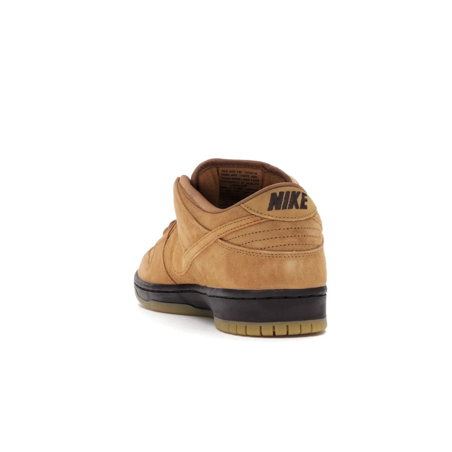 Nike SB Dunk Low Wheat (2021/2023) - Image 26 - Only at www.BallersClubKickz.com - The Nike SB Dunk Low Wheat (2021/2023)has a sleek silhouette and wheat suede upper. Tan tones for lining, mesh tongues, and laces. Iconic color palette midsole, perforated boxing toe. Brown branding on tongue and heel. Gum rubber outsole with partitioned pattern for traction. Eschewed in Feb 2021 for $110.