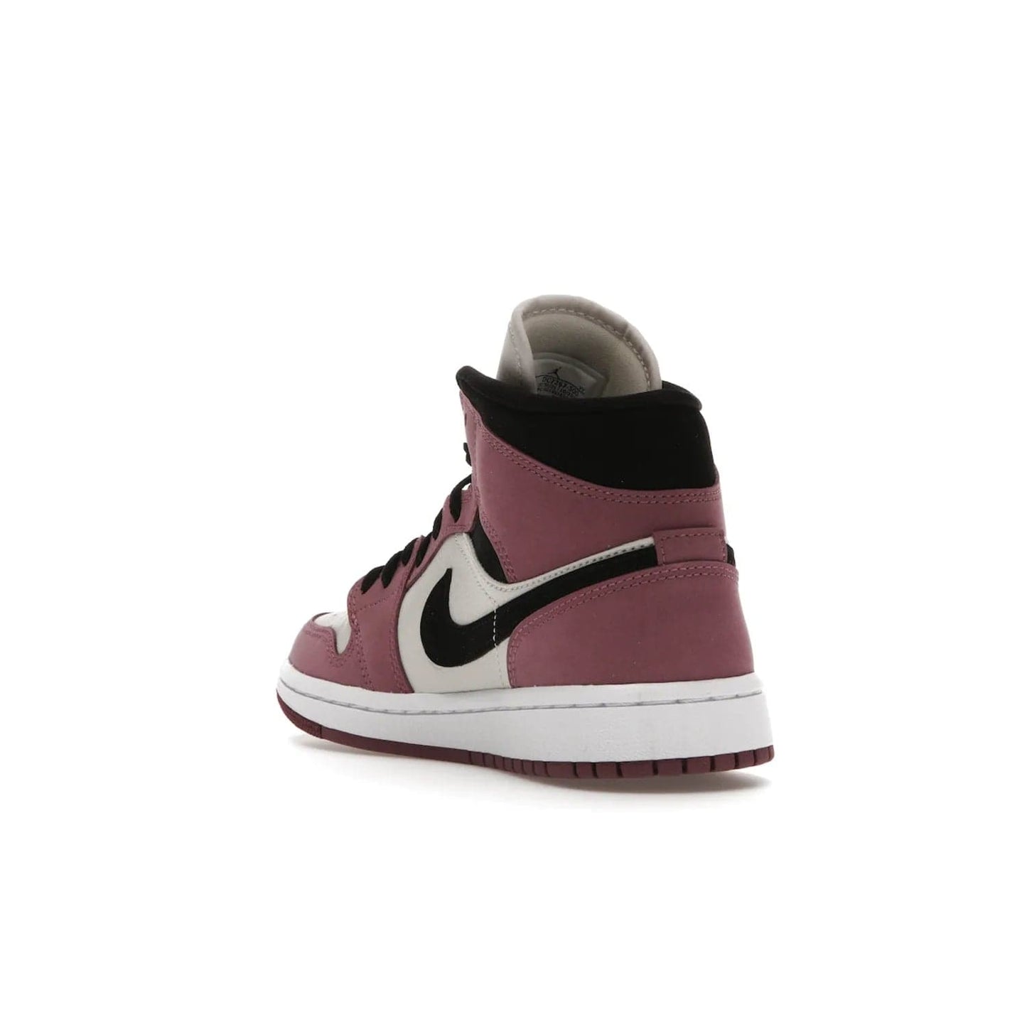 Jordan 1 Mid SE Light Mulberry (Women's) - Image 25 - Only at www.BallersClubKickz.com - Classic style meets performance with the Air Jordan 1 Mid Light Mulberry (Women's). Sleek leather overlays and light bone detailing bring out the best of this classic sneaker, perfect for the active woman on-the-go. Available March 2022.
