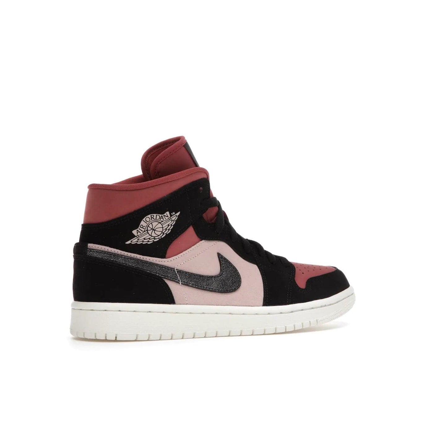 Jordan 1 Mid Canyon Rust (Women's) - Image 34 - Only at www.BallersClubKickz.com - The Air Jordan 1 Mid Canyon Rust for Women (W) is a stylish mid-top sneaker with distressed Nike swooshes and a white rubber cupsole. Featuring a blend of particle beige, canyon rust, sail and black, this versatile design will provide you with amazing comfort and style. Out now, 1st March 2021!
