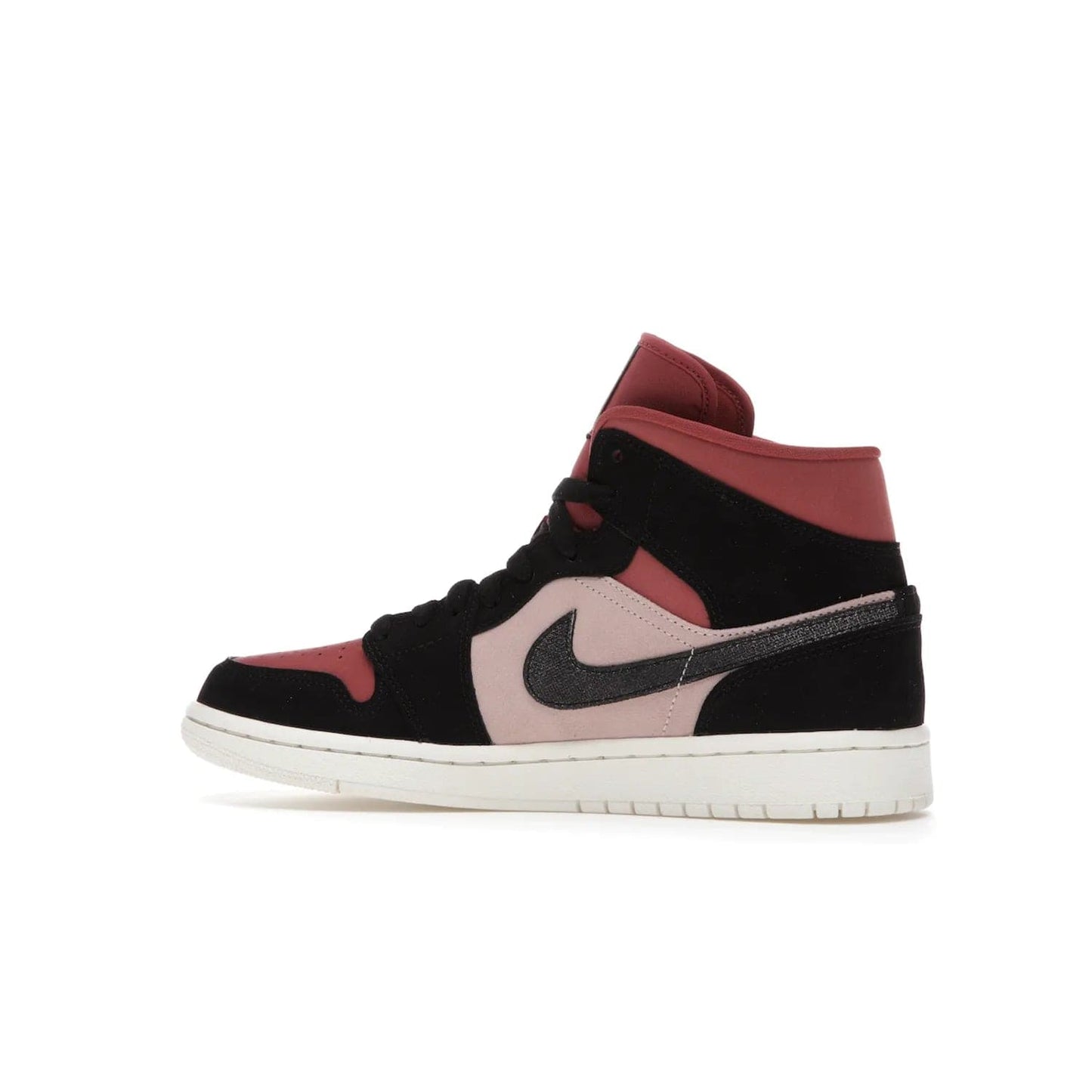 Jordan 1 Mid Canyon Rust (Women's) - Image 21 - Only at www.BallersClubKickz.com - The Air Jordan 1 Mid Canyon Rust for Women (W) is a stylish mid-top sneaker with distressed Nike swooshes and a white rubber cupsole. Featuring a blend of particle beige, canyon rust, sail and black, this versatile design will provide you with amazing comfort and style. Out now, 1st March 2021!