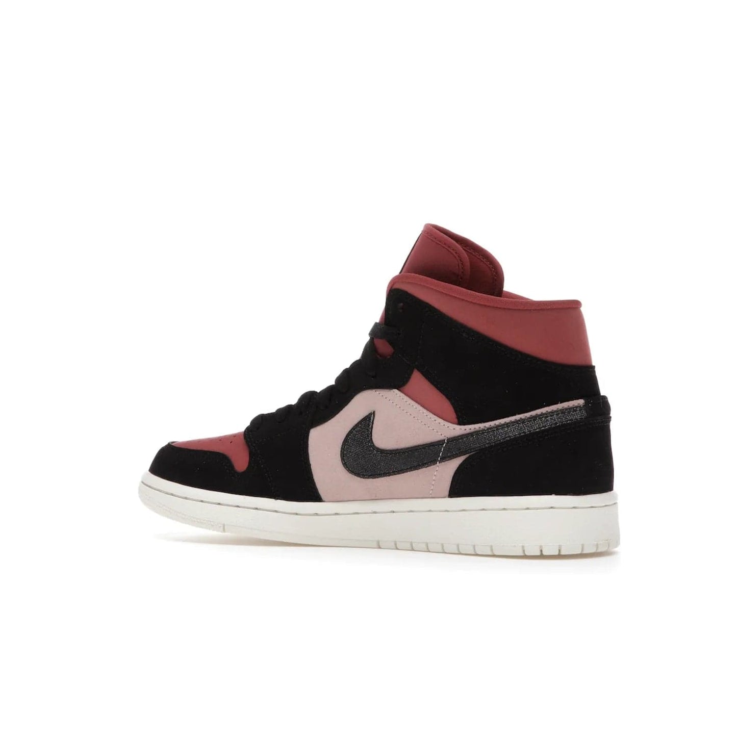 Jordan 1 Mid Canyon Rust (Women's) - Image 22 - Only at www.BallersClubKickz.com - The Air Jordan 1 Mid Canyon Rust for Women (W) is a stylish mid-top sneaker with distressed Nike swooshes and a white rubber cupsole. Featuring a blend of particle beige, canyon rust, sail and black, this versatile design will provide you with amazing comfort and style. Out now, 1st March 2021!