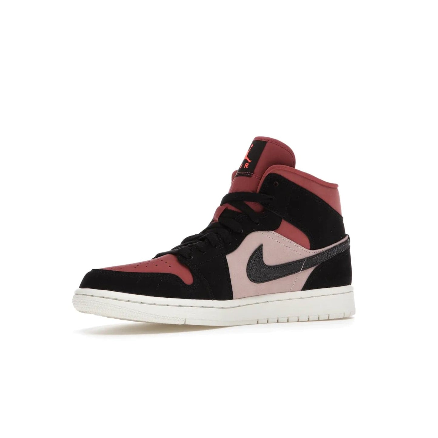 Jordan 1 Mid Canyon Rust (Women's) - Image 16 - Only at www.BallersClubKickz.com - The Air Jordan 1 Mid Canyon Rust for Women (W) is a stylish mid-top sneaker with distressed Nike swooshes and a white rubber cupsole. Featuring a blend of particle beige, canyon rust, sail and black, this versatile design will provide you with amazing comfort and style. Out now, 1st March 2021!