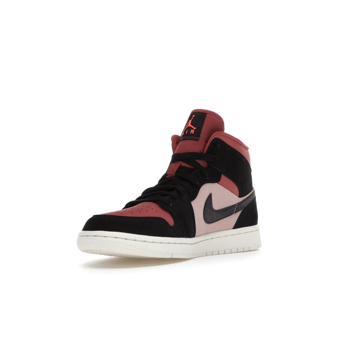 Jordan 1 Mid Canyon Rust (Women's) - Image 14 - Only at www.BallersClubKickz.com - The Air Jordan 1 Mid Canyon Rust for Women (W) is a stylish mid-top sneaker with distressed Nike swooshes and a white rubber cupsole. Featuring a blend of particle beige, canyon rust, sail and black, this versatile design will provide you with amazing comfort and style. Out now, 1st March 2021!