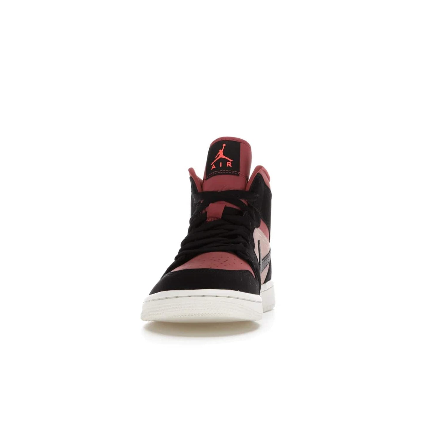 Jordan 1 Mid Canyon Rust (Women's) - Image 11 - Only at www.BallersClubKickz.com - The Air Jordan 1 Mid Canyon Rust for Women (W) is a stylish mid-top sneaker with distressed Nike swooshes and a white rubber cupsole. Featuring a blend of particle beige, canyon rust, sail and black, this versatile design will provide you with amazing comfort and style. Out now, 1st March 2021!