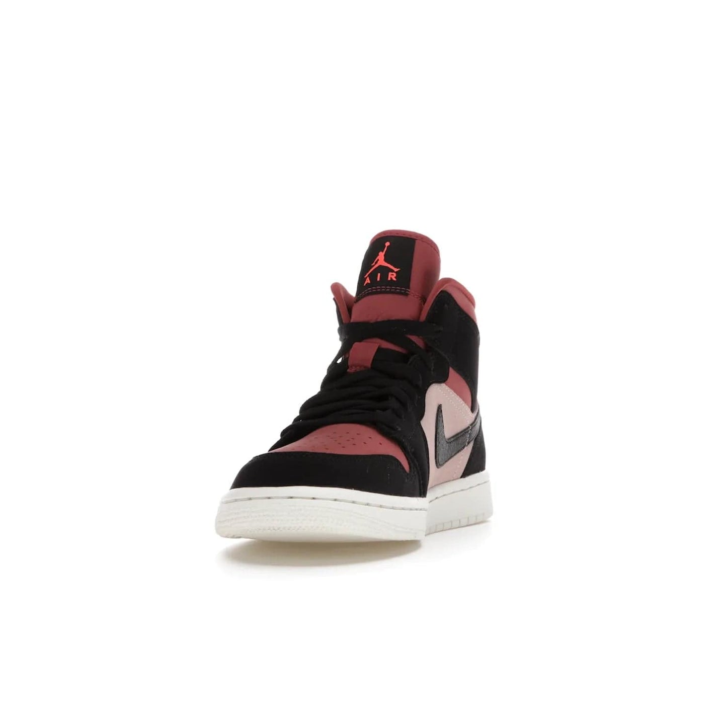 Jordan 1 Mid Canyon Rust (Women's) - Image 12 - Only at www.BallersClubKickz.com - The Air Jordan 1 Mid Canyon Rust for Women (W) is a stylish mid-top sneaker with distressed Nike swooshes and a white rubber cupsole. Featuring a blend of particle beige, canyon rust, sail and black, this versatile design will provide you with amazing comfort and style. Out now, 1st March 2021!