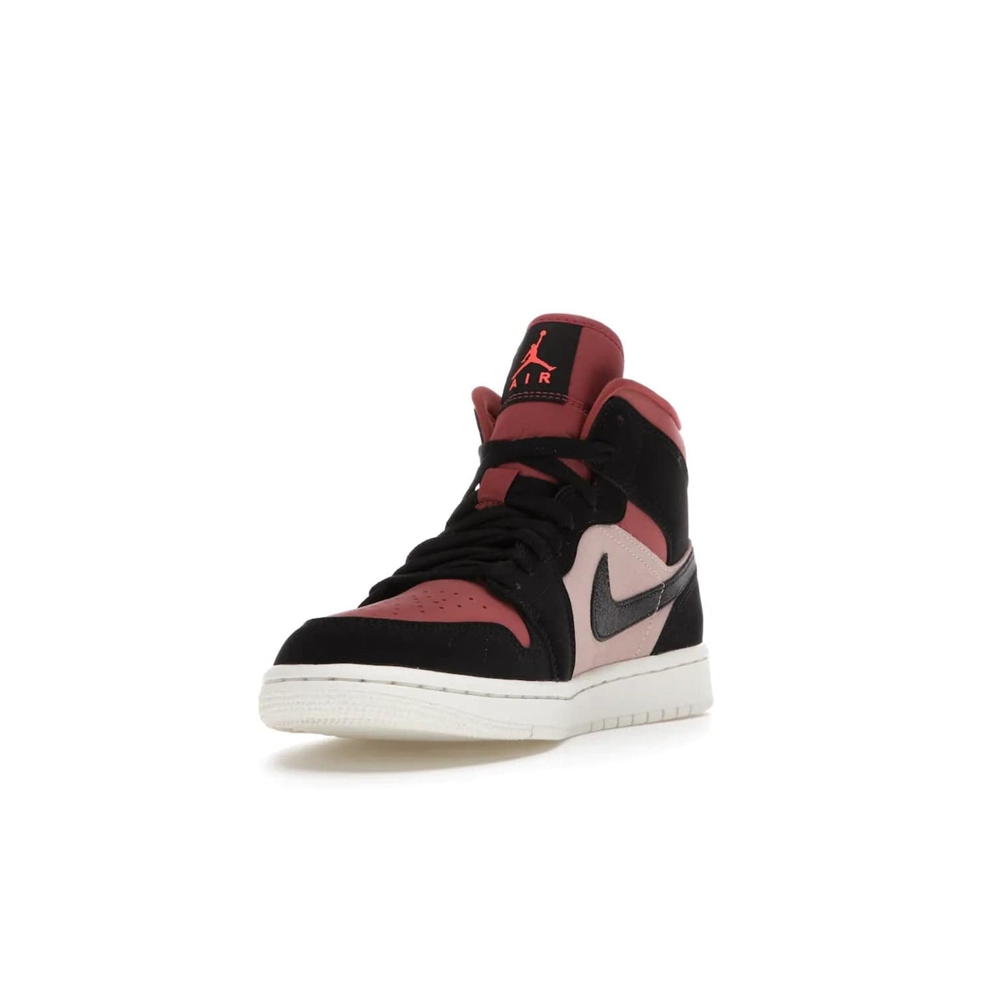 Jordan 1 Mid Canyon Rust (Women's) - Image 13 - Only at www.BallersClubKickz.com - The Air Jordan 1 Mid Canyon Rust for Women (W) is a stylish mid-top sneaker with distressed Nike swooshes and a white rubber cupsole. Featuring a blend of particle beige, canyon rust, sail and black, this versatile design will provide you with amazing comfort and style. Out now, 1st March 2021!