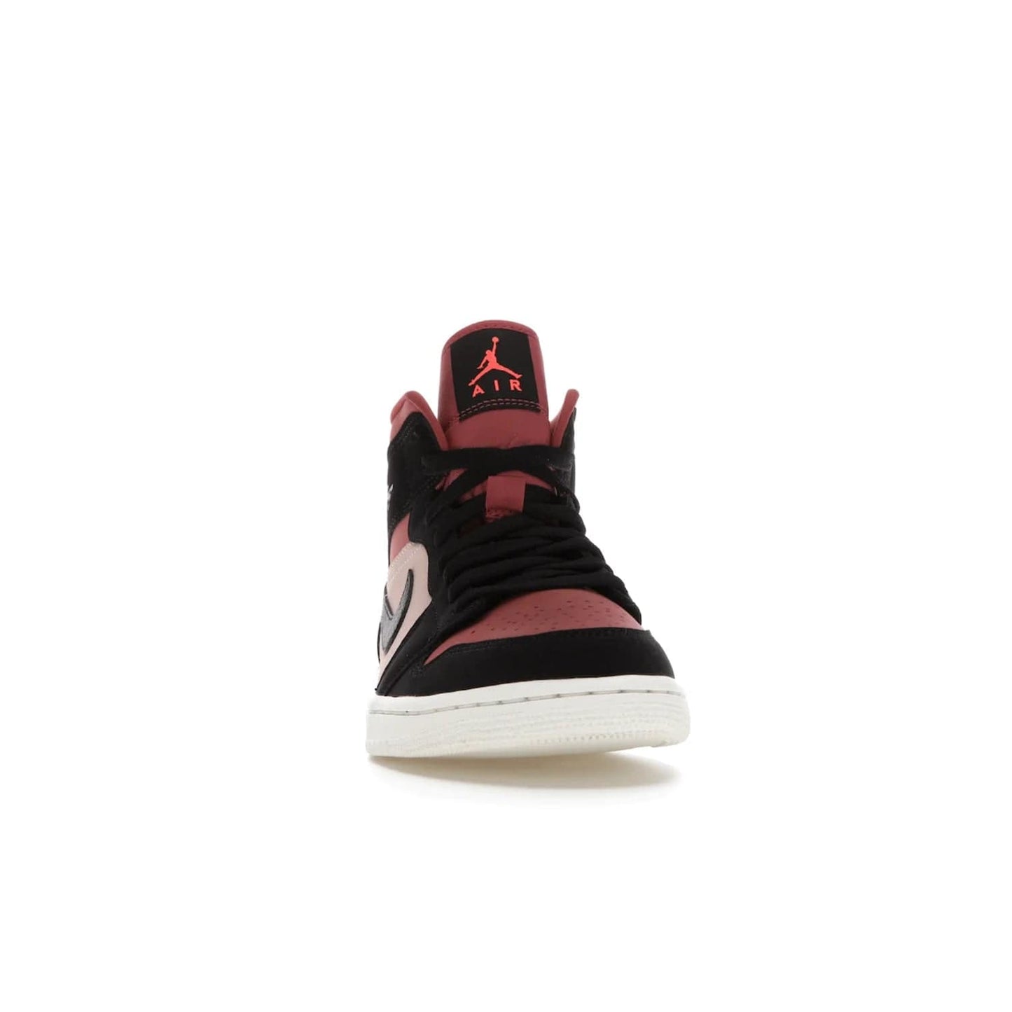 Jordan 1 Mid Canyon Rust (Women's) - Image 9 - Only at www.BallersClubKickz.com - The Air Jordan 1 Mid Canyon Rust for Women (W) is a stylish mid-top sneaker with distressed Nike swooshes and a white rubber cupsole. Featuring a blend of particle beige, canyon rust, sail and black, this versatile design will provide you with amazing comfort and style. Out now, 1st March 2021!