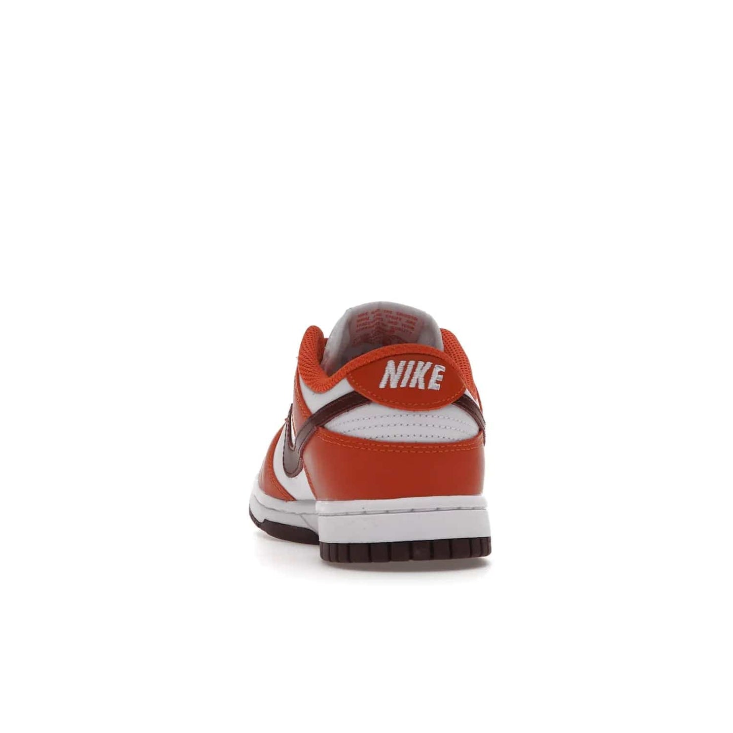 Nike Dunk Low Bronze Eclipse (Women's) - Image 27 - Only at www.BallersClubKickz.com - Elevate your style with the Women's Nike Dunk Low Bronze Eclipse! White leather upper, Mesa Orange overlays, Bronze Eclipse Swooshes, and matching soles designed for striking style. A modern statement piece to add to your wardrobe.