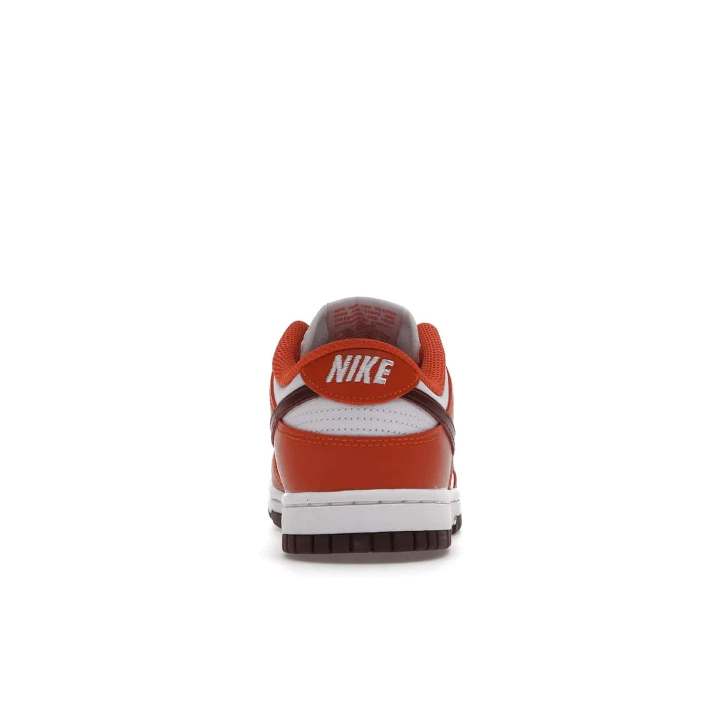 Nike Dunk Low Bronze Eclipse (Women's) - Image 28 - Only at www.BallersClubKickz.com - Elevate your style with the Women's Nike Dunk Low Bronze Eclipse! White leather upper, Mesa Orange overlays, Bronze Eclipse Swooshes, and matching soles designed for striking style. A modern statement piece to add to your wardrobe.
