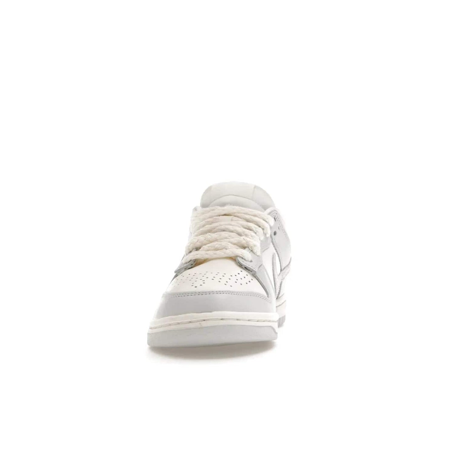 Nike Dunk Low Needlework Sail Aura (Women's) - Image 11 - Only at www.BallersClubKickz.com - Discover the Nike Dunk Low Needlework Sail Aura for Women. Boasting a beautiful Sail and Neutral Grey upper, this stylish sneaker offers durable materials with ultra-soft cushioning for all-day comfort. Get your pair today!