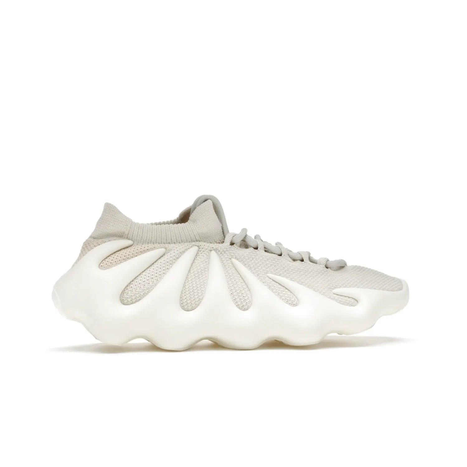 adidas Yeezy 450 Cloud White - Image 36 - Only at www.BallersClubKickz.com - Experience the future with the adidas Yeezy 450 Cloud White. A two-piece design featuring an extreme foam sole and mesh upper, this silhouette is expected to release in March 2021. Get your hands on this striking Cloud White/Cloud White colorway and stand out in the crowd.