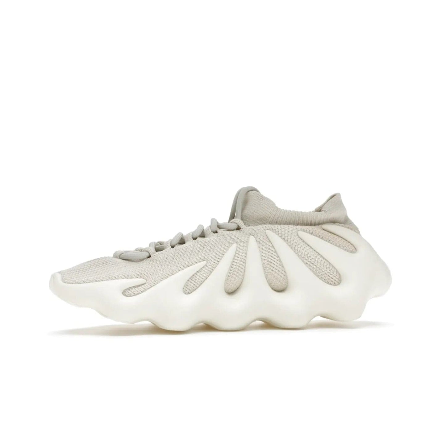 adidas Yeezy 450 Cloud White - Image 18 - Only at www.BallersClubKickz.com - Experience the future with the adidas Yeezy 450 Cloud White. A two-piece design featuring an extreme foam sole and mesh upper, this silhouette is expected to release in March 2021. Get your hands on this striking Cloud White/Cloud White colorway and stand out in the crowd.