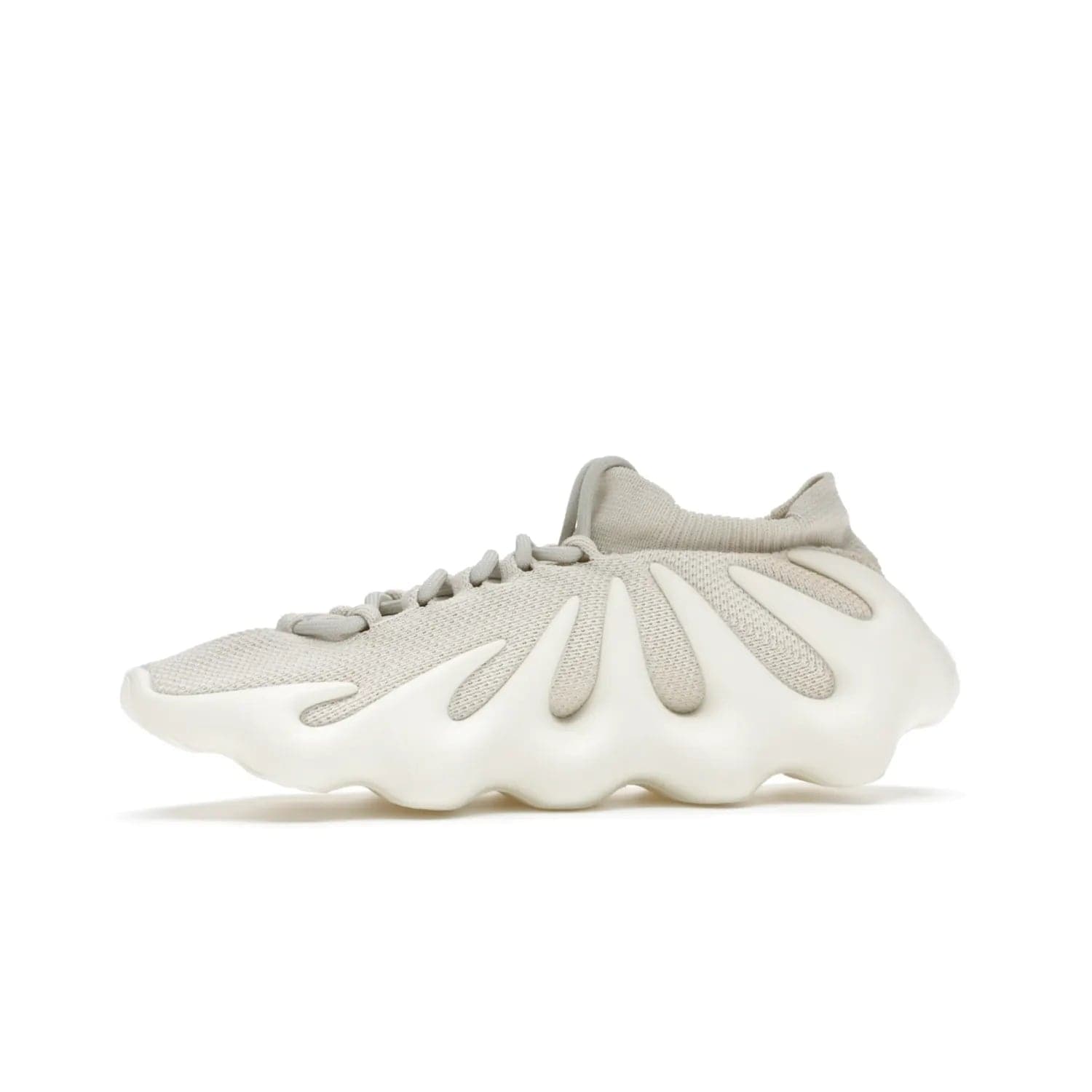 adidas Yeezy 450 Cloud White - Image 18 - Only at www.BallersClubKickz.com - Experience the future with the adidas Yeezy 450 Cloud White. A two-piece design featuring an extreme foam sole and mesh upper, this silhouette is expected to release in March 2021. Get your hands on this striking Cloud White/Cloud White colorway and stand out in the crowd.