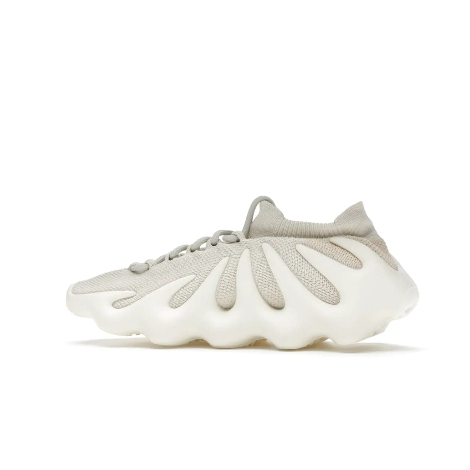 adidas Yeezy 450 Cloud White - Image 21 - Only at www.BallersClubKickz.com - Experience the future with the adidas Yeezy 450 Cloud White. A two-piece design featuring an extreme foam sole and mesh upper, this silhouette is expected to release in March 2021. Get your hands on this striking Cloud White/Cloud White colorway and stand out in the crowd.