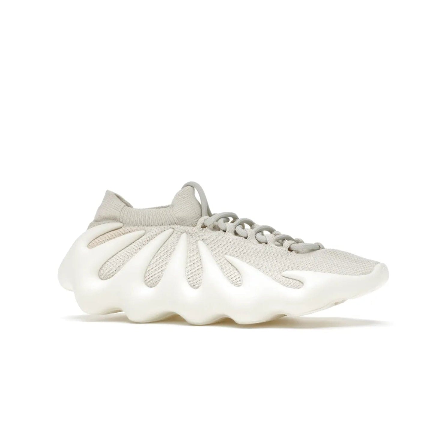 adidas Yeezy 450 Cloud White - Image 3 - Only at www.BallersClubKickz.com - Experience the future with the adidas Yeezy 450 Cloud White. A two-piece design featuring an extreme foam sole and mesh upper, this silhouette is expected to release in March 2021. Get your hands on this striking Cloud White/Cloud White colorway and stand out in the crowd.