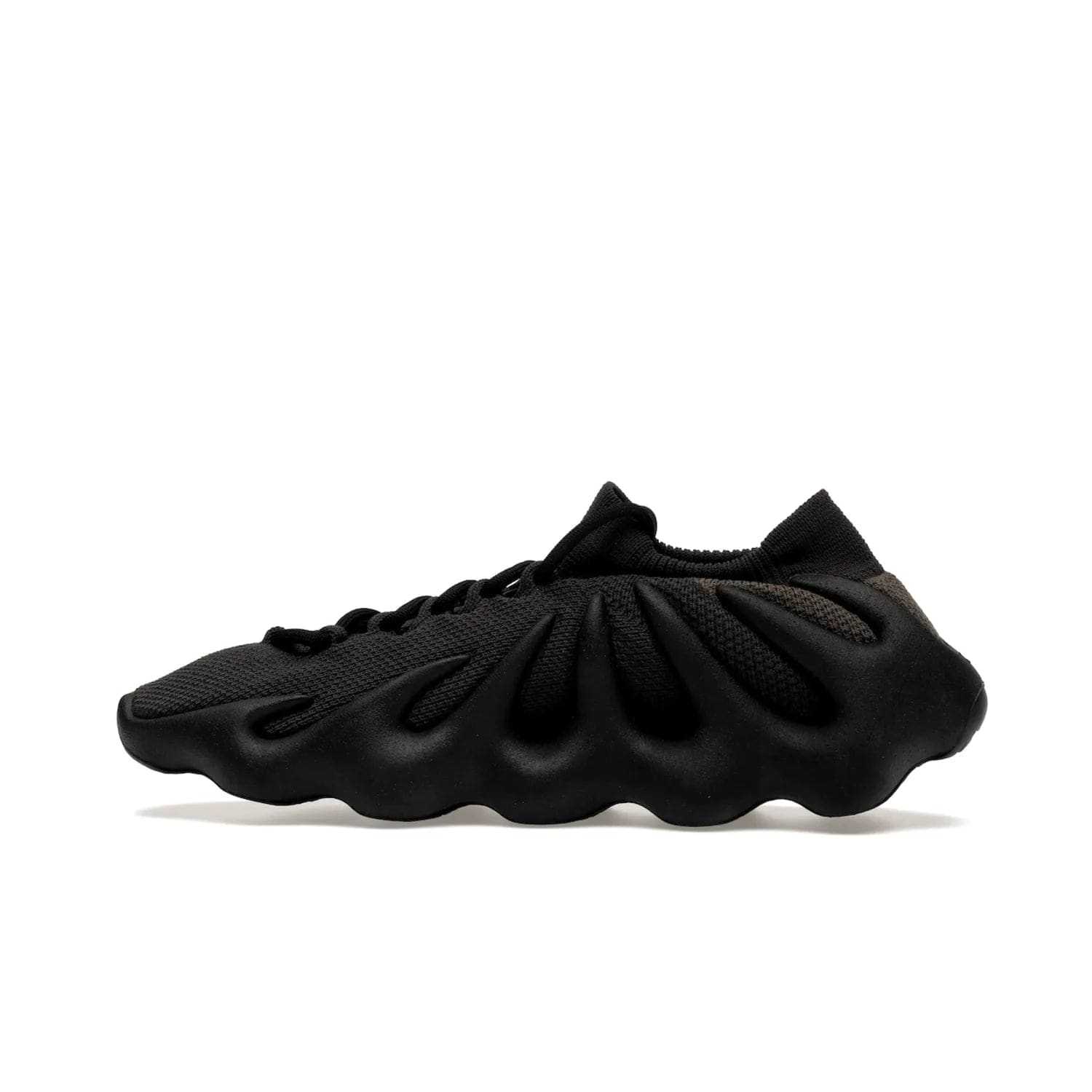 adidas Yeezy 450 Dark Slate - Image 20 - Only at www.BallersClubKickz.com - Step into the world of adidas and experience the comfort of the Yeezy 450 Dark Slate. A two-piece design featuring a monochromatic sock-like Primeknit upper and Dark Slate foam sole. Finished with thick rope laces for added texture and style.