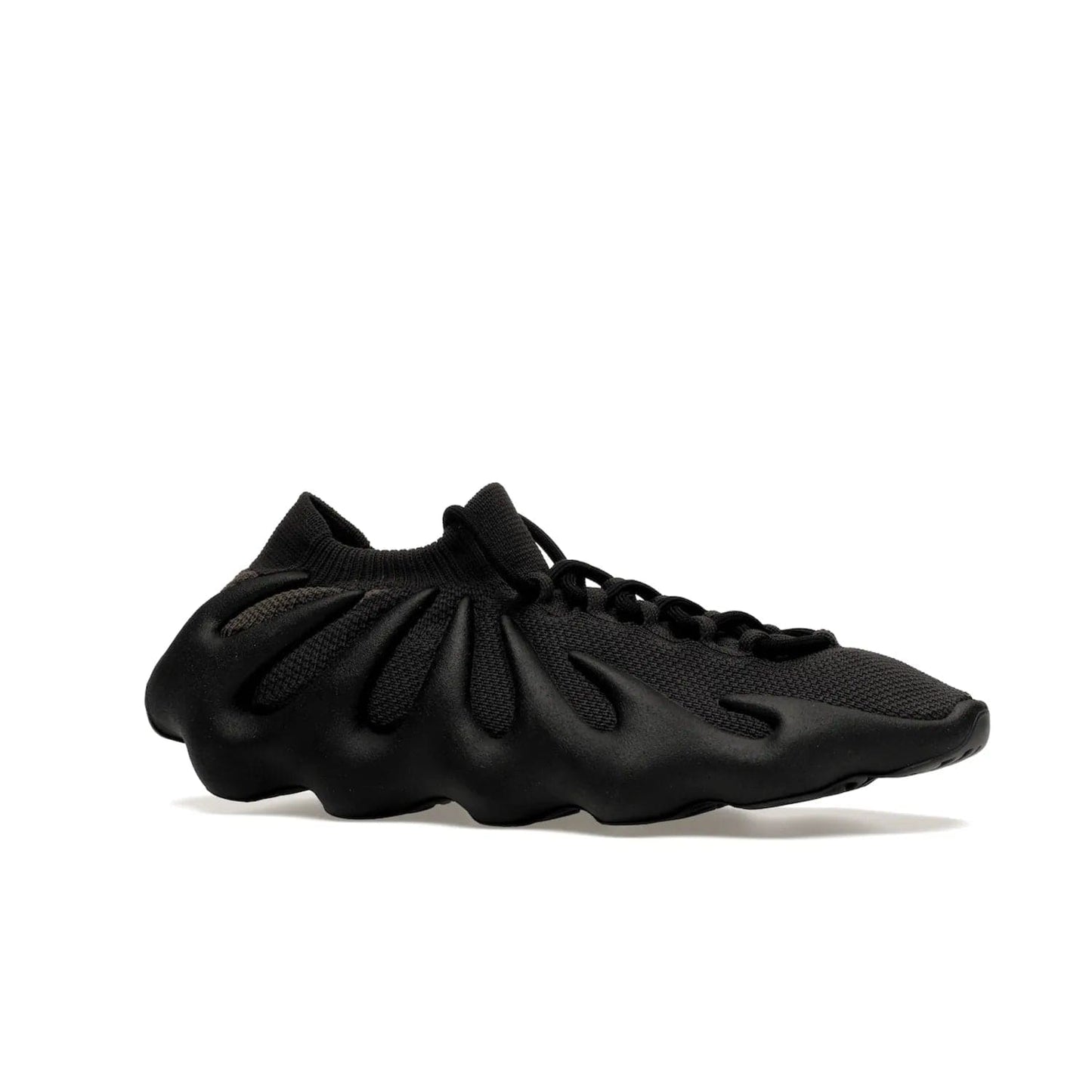 adidas Yeezy 450 Dark Slate - Image 3 - Only at www.BallersClubKickz.com - Step into the world of adidas and experience the comfort of the Yeezy 450 Dark Slate. A two-piece design featuring a monochromatic sock-like Primeknit upper and Dark Slate foam sole. Finished with thick rope laces for added texture and style.